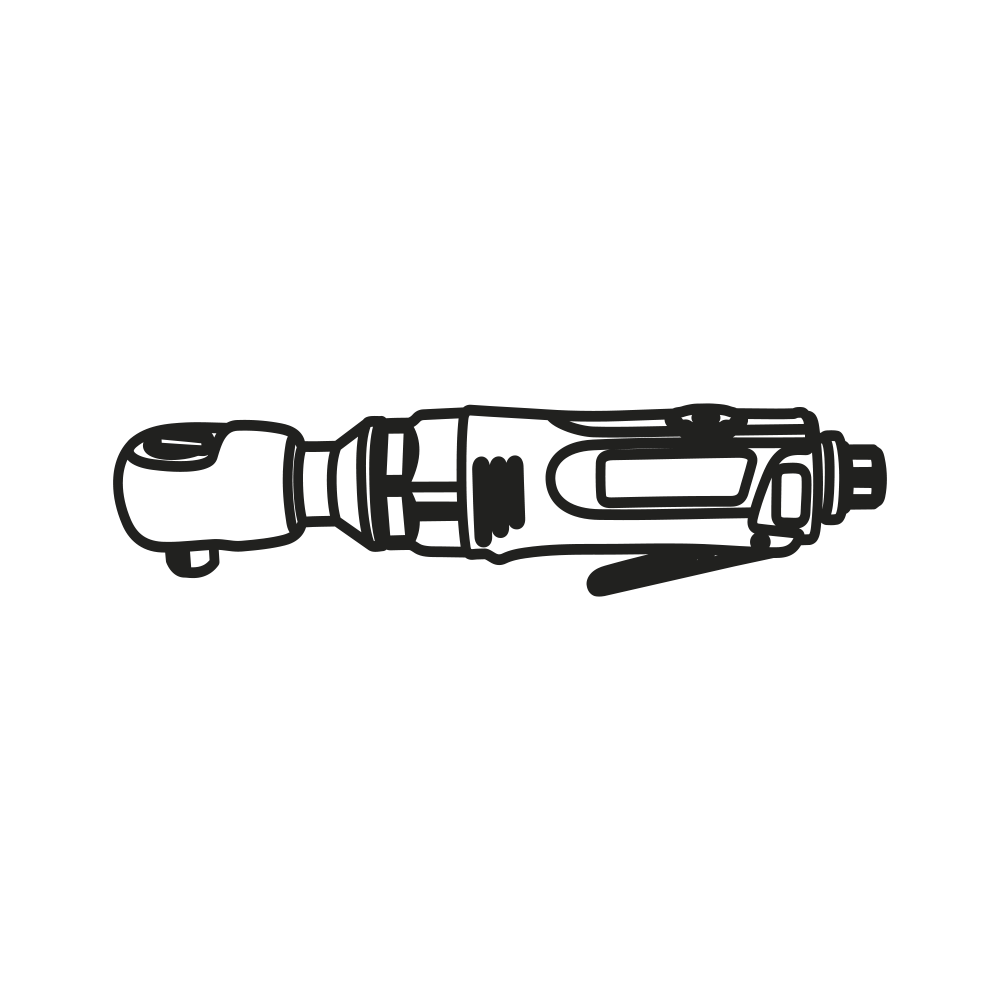 Druckluft-Mini-Ratschenschrauber, 6,3 mm (1/4"): 27 Nm, MATADOR Art.-Code: 70010001