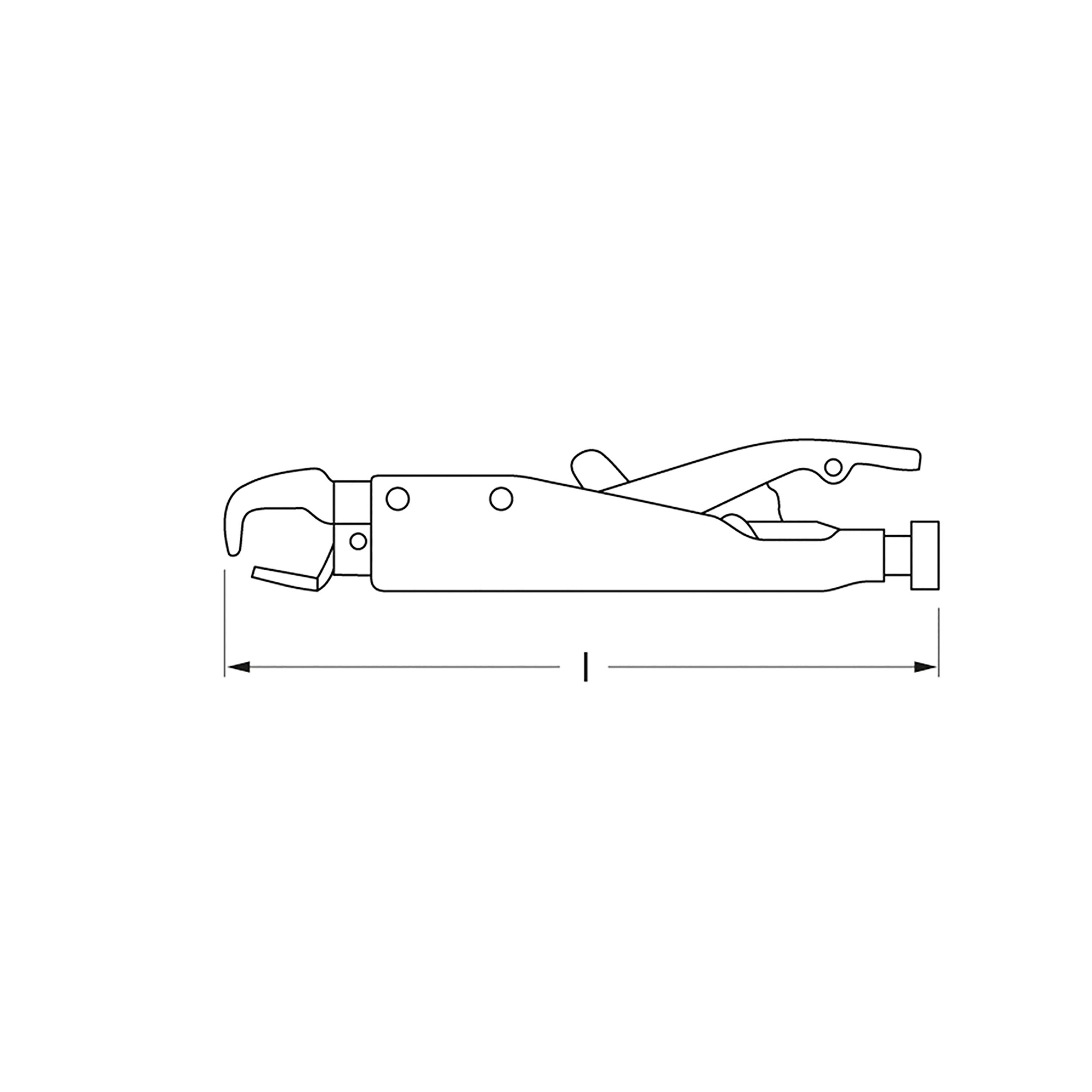 Axial grip pliers, type LL, 215 mm, MATADOR item no.: 05870005