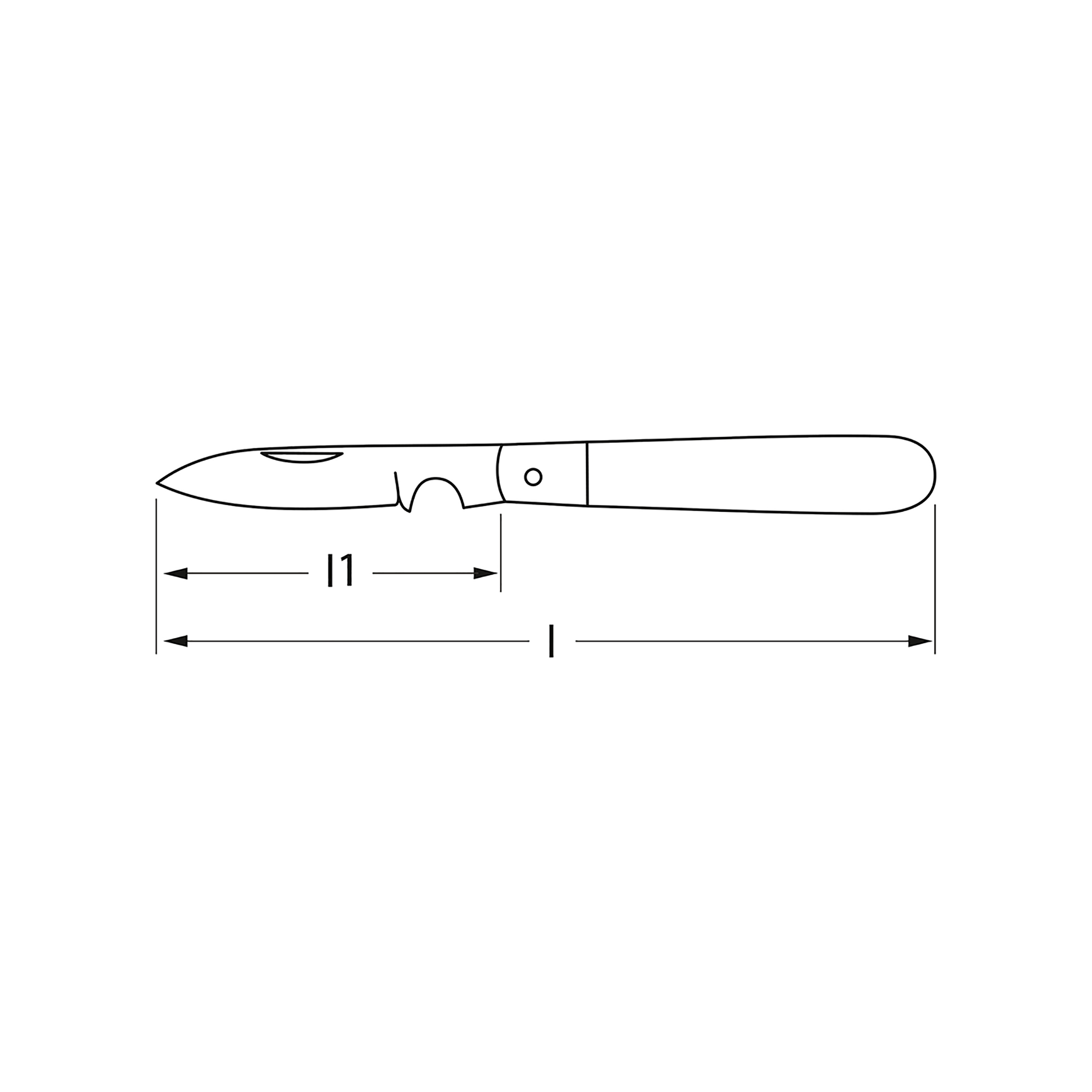 Kabelmesser, mit Holzgriff, 90 / 200 mm, MATADOR Art.-Code: 08250001