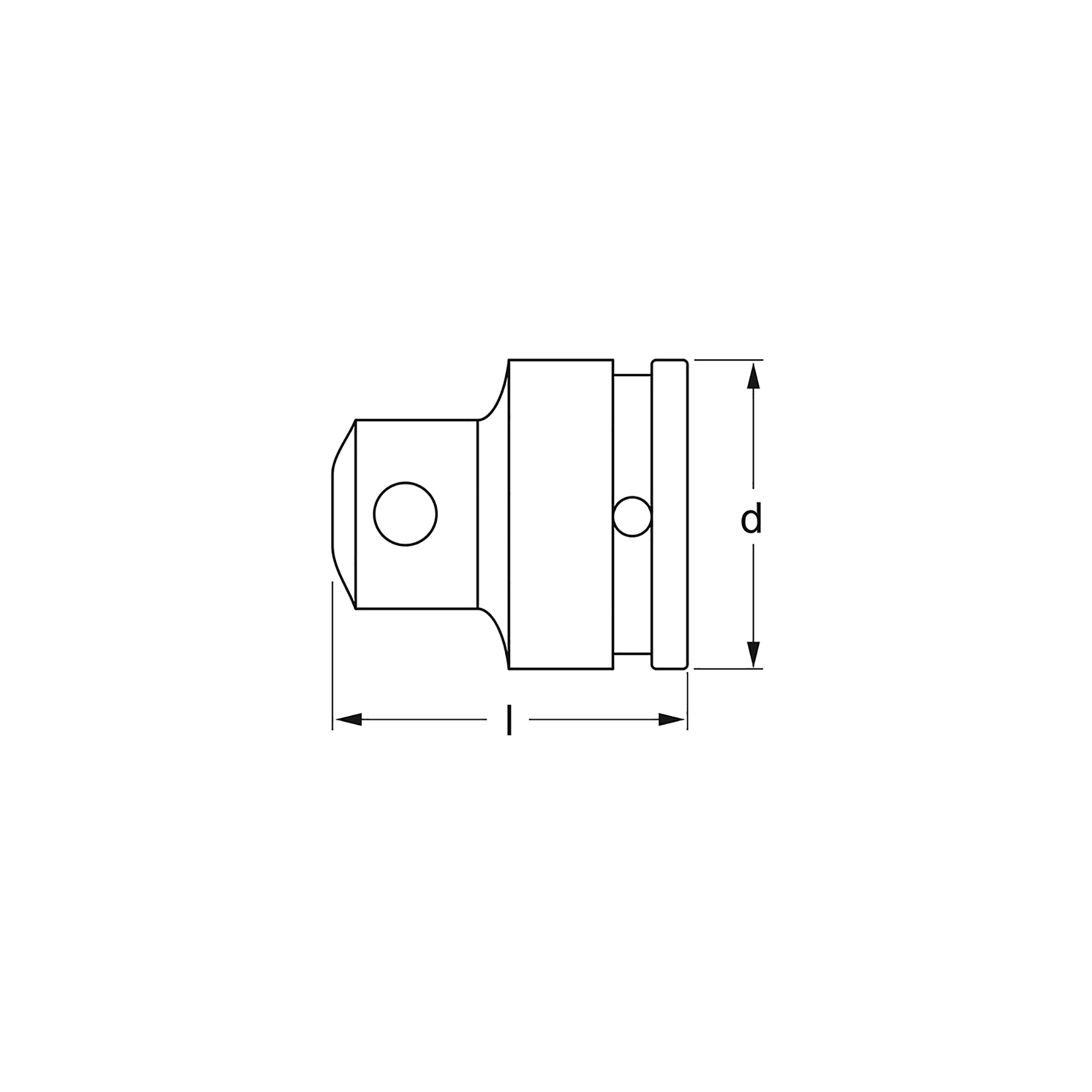 Kraft-Vergrößerungsstück, F 25 mm (1") x M 1.12,5 mm (1/2") , MATADOR Art.-Code: 76830001