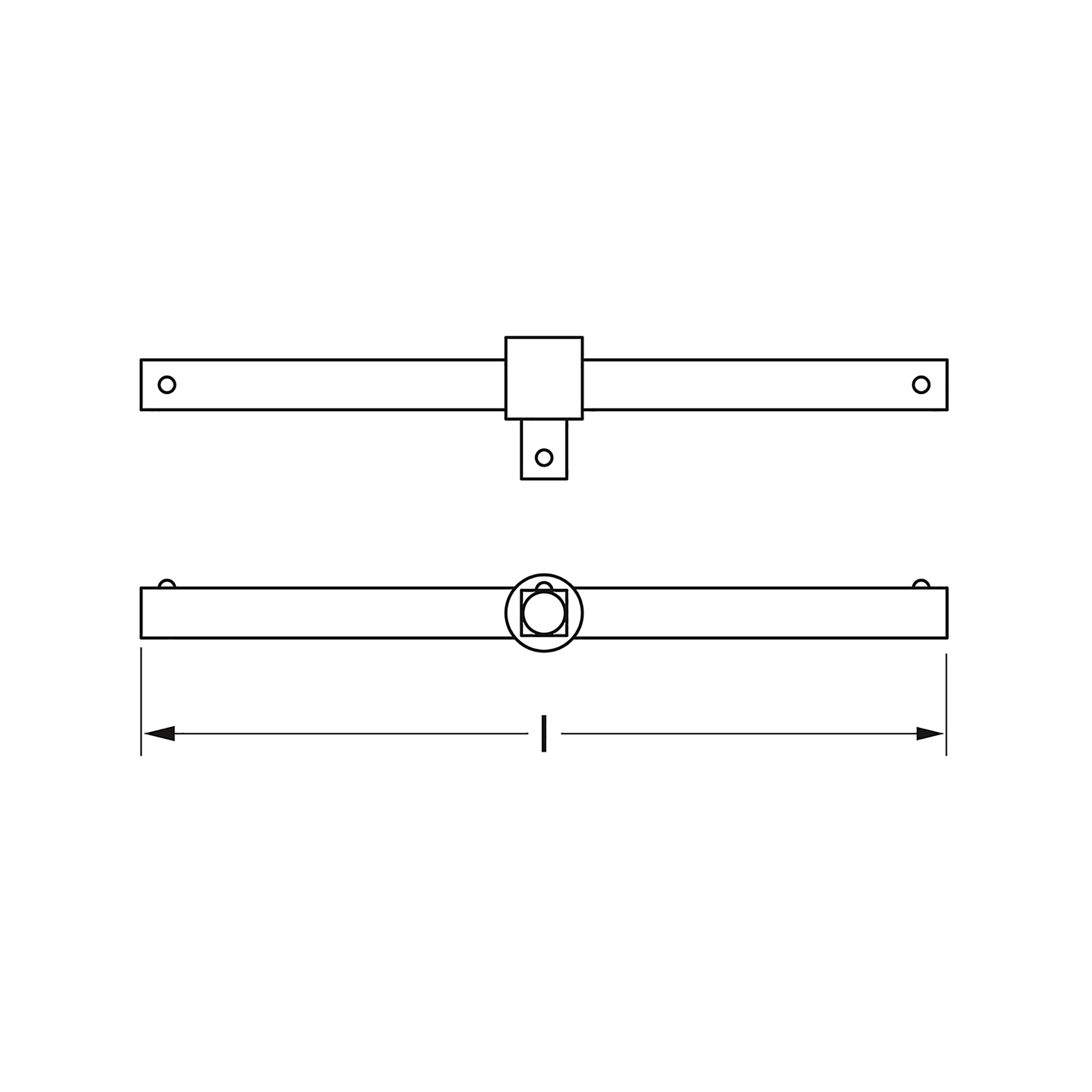 Gleitgriff, 12,5 mm (1/2"): 300 mm, MATADOR Art.-Code: 40640001