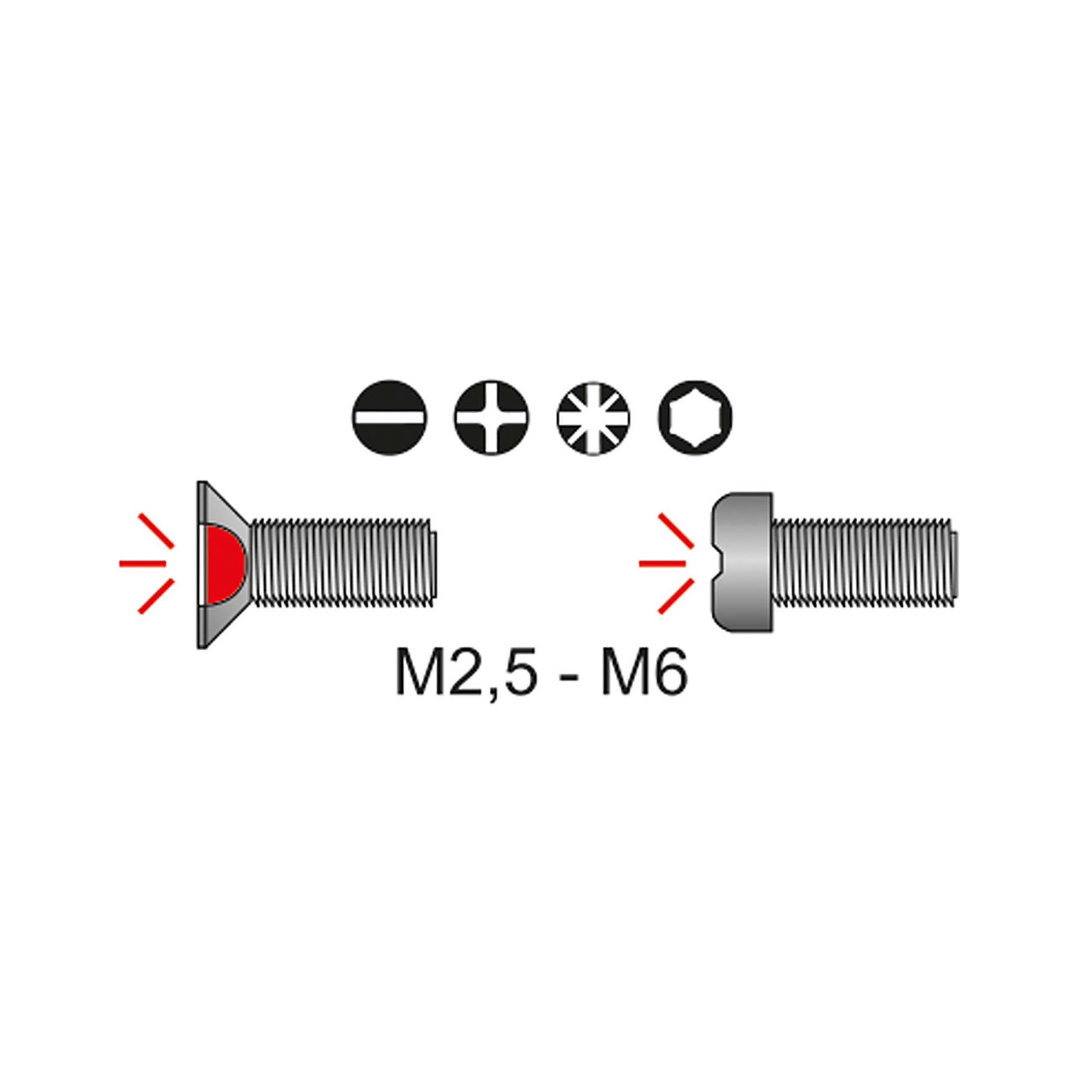 Screw-IT Schraubenausdreher, M2,5-M6, MATADOR Art.-Code: 07700002