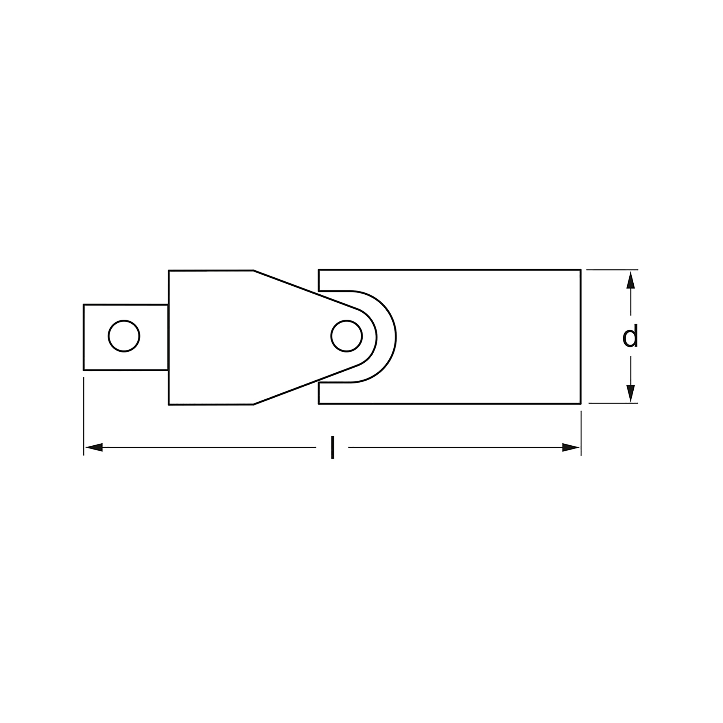 Cardan joint, 1/4", MATADOR item no.: 20680001