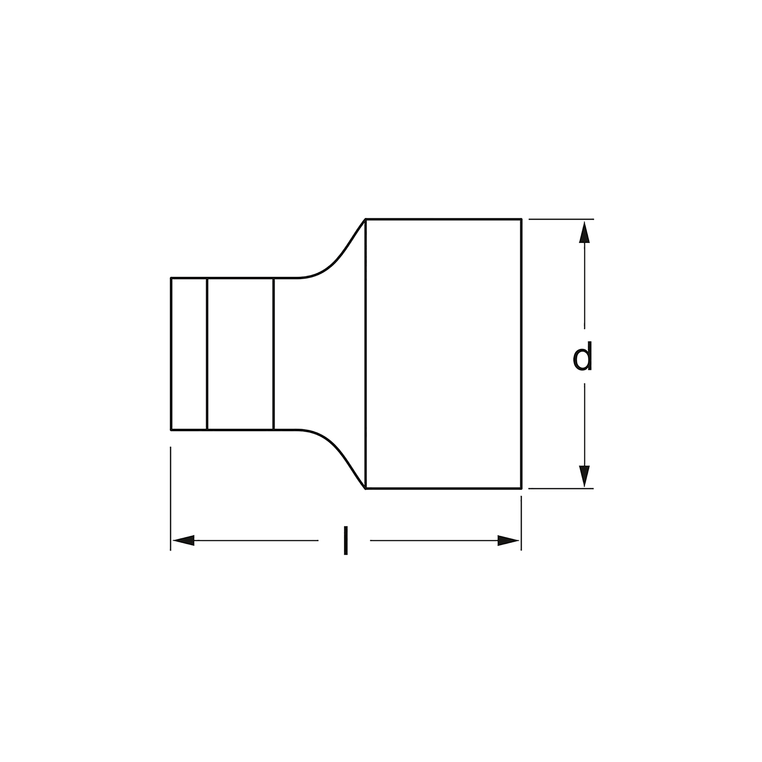 Bit-Adapter, F 10 mm (3/8") x F 6,3 mm (1/4") Bit , MATADOR Art.-Code: 30840001