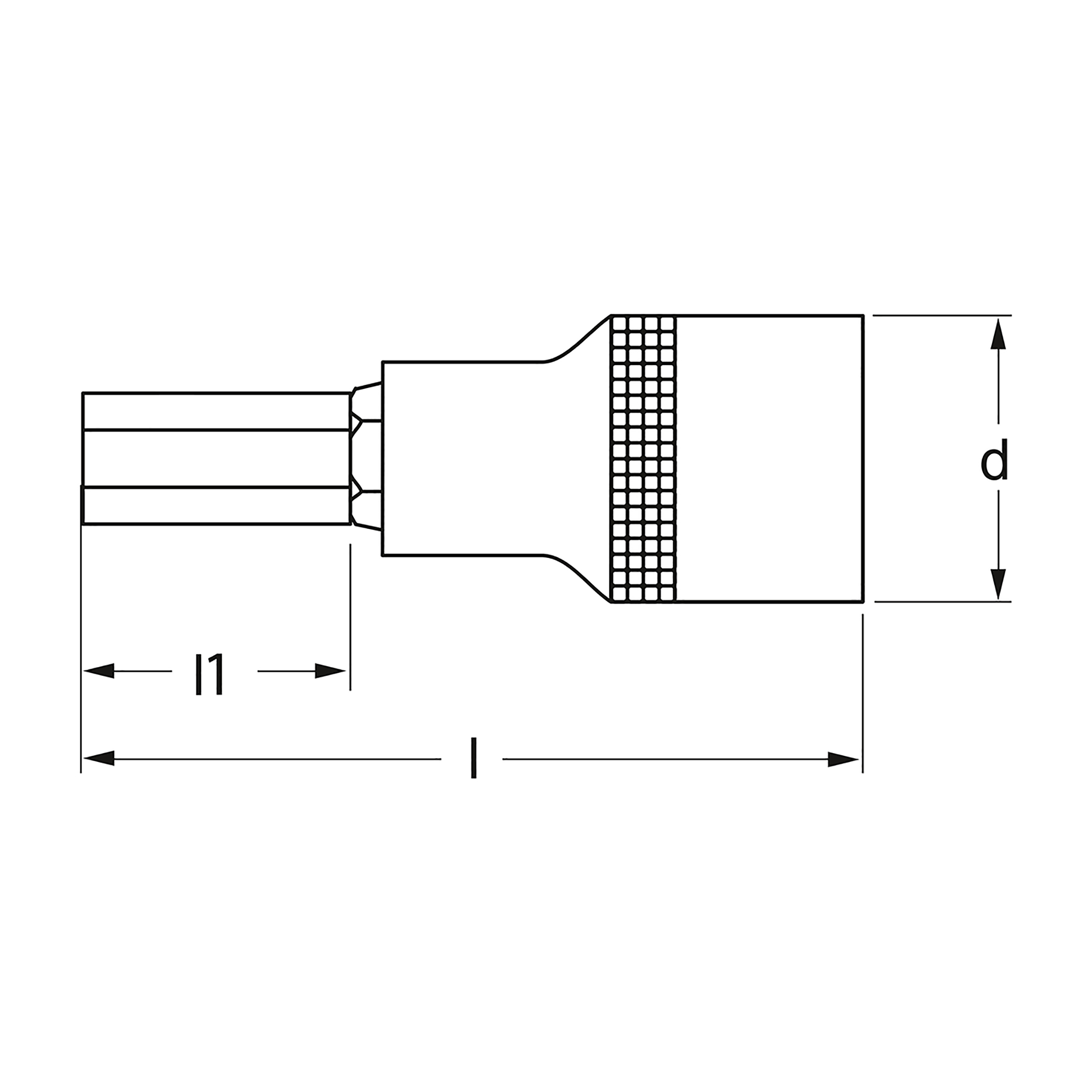 Schraubendreher-Einsatz, lang, 6-kt., 10 mm (3/8"): 4x92 mm, MATADOR Art.-Code: 30781040