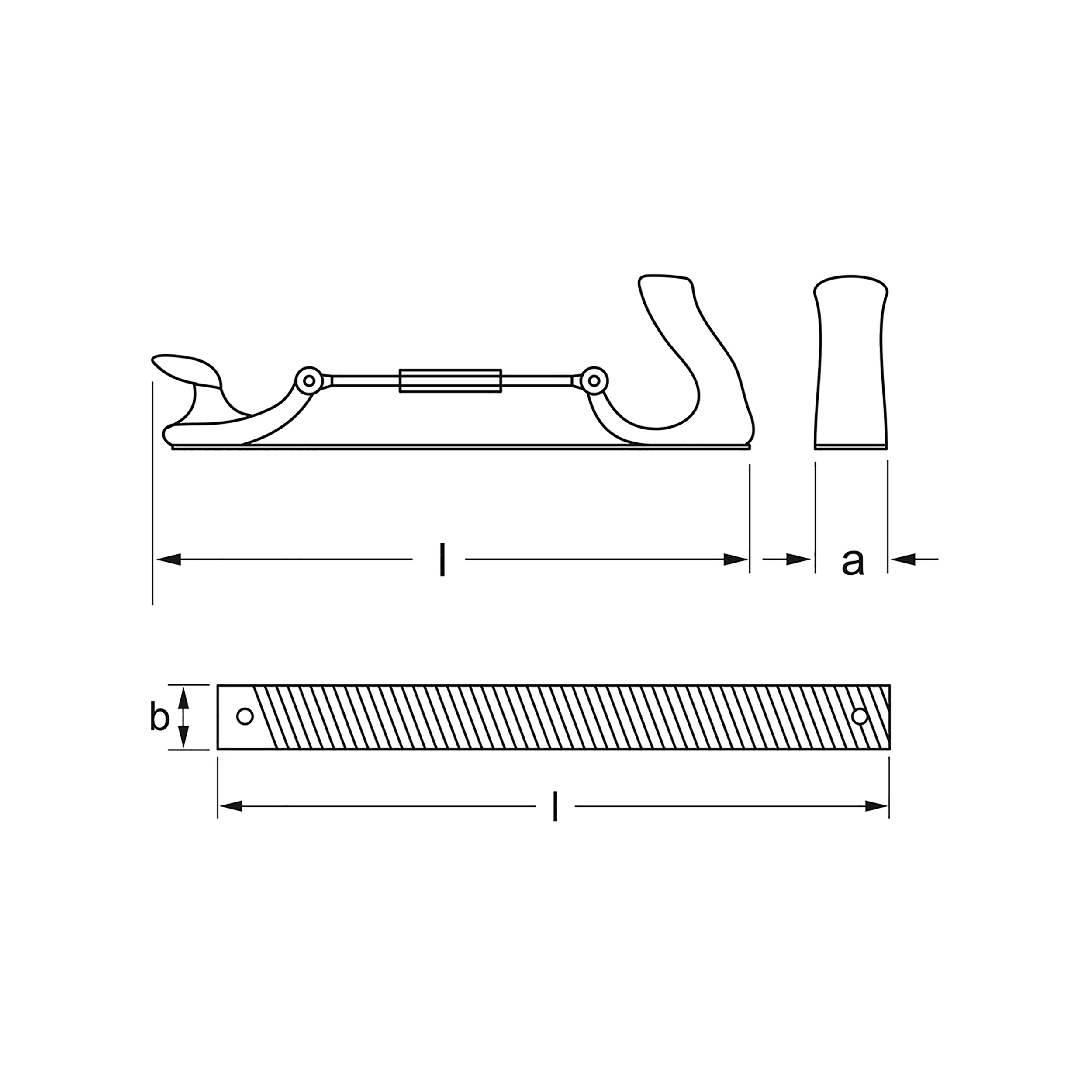 File blade, half-round, radial, 350 mm, MATADOR item no.: 07400006