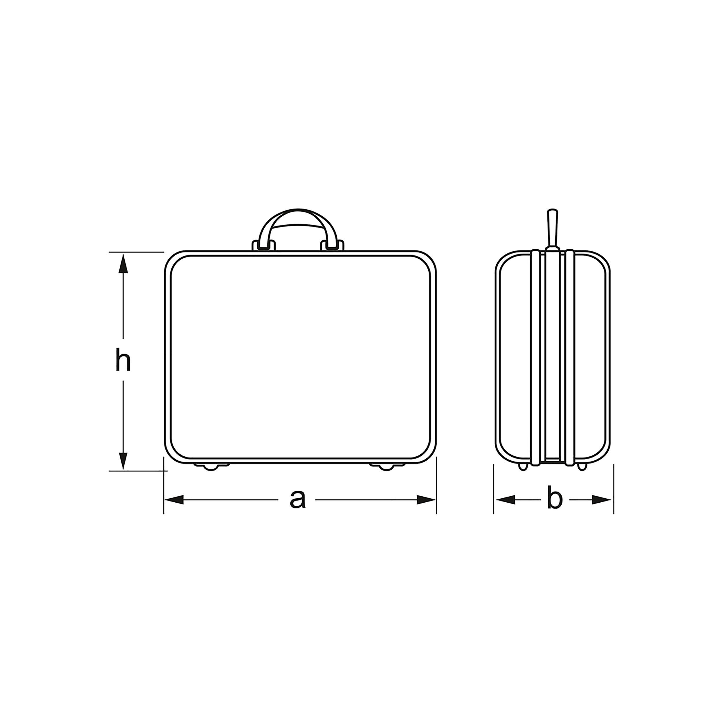 Tool case ABS, empty, 390x500x190 mm, MATADOR item no.: 81300001