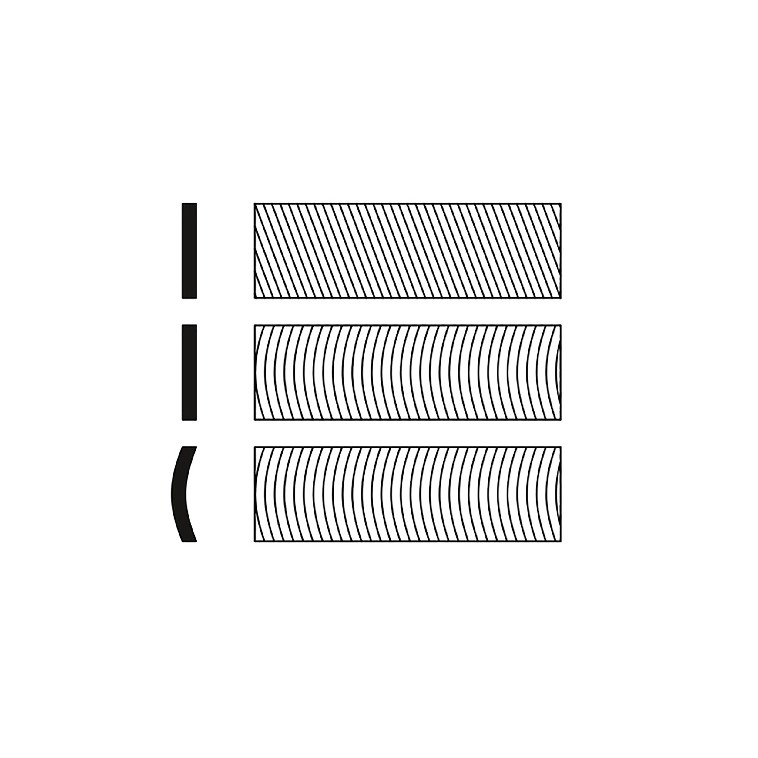 File blade, coarse, radial, MATADOR item no. 07400003