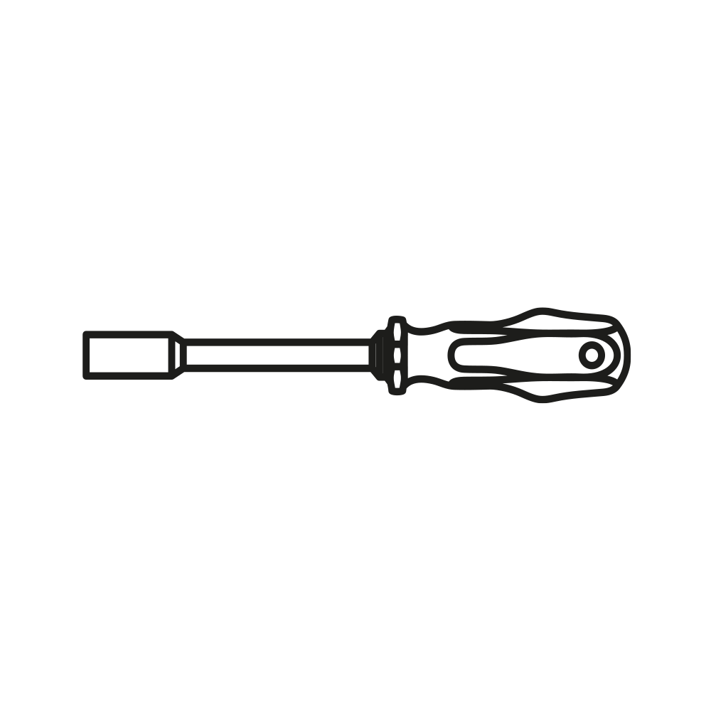 Sechskant-Steckschlüssel VDE, 7x115 mm, MATADOR Art.-Nr.: 06701070