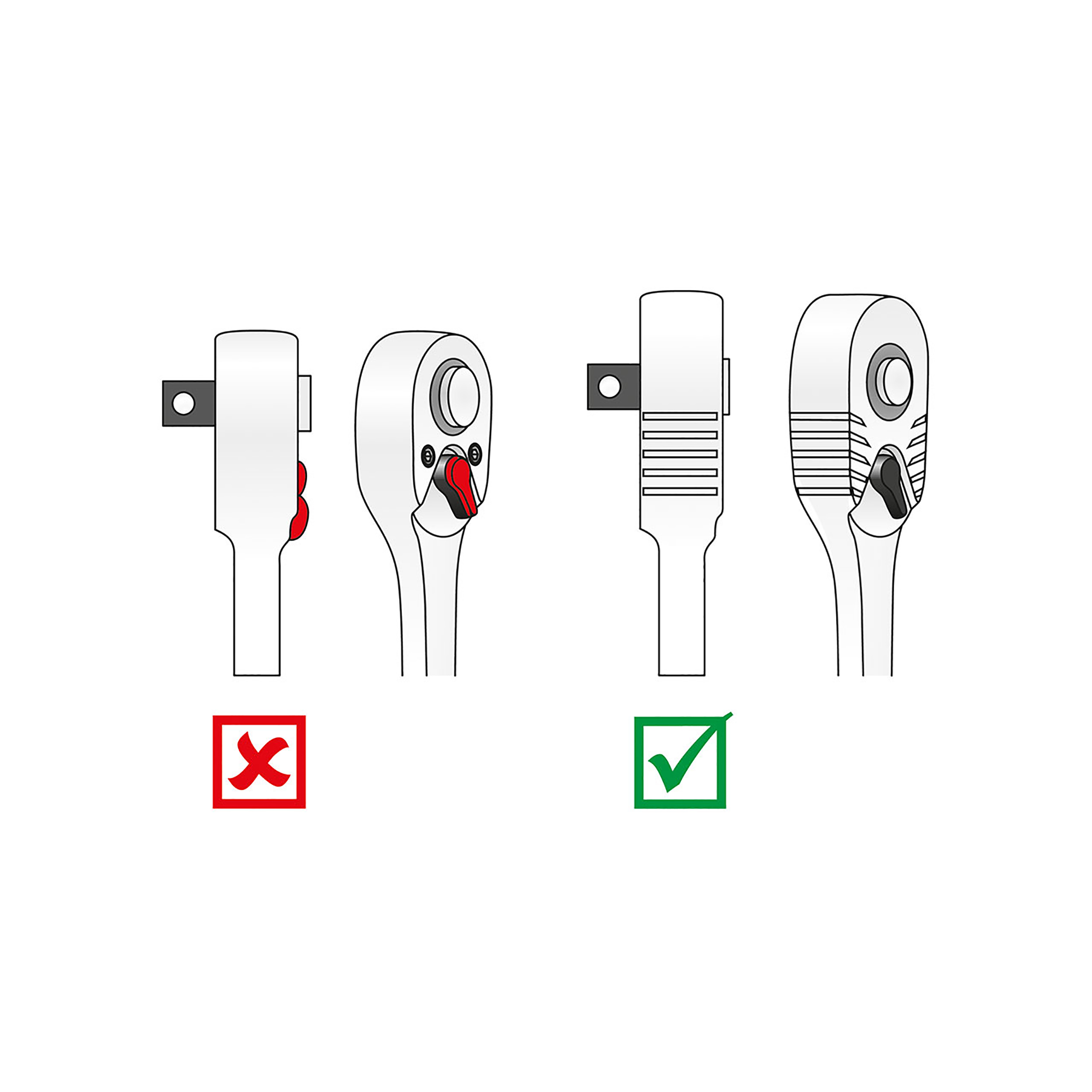 12,5 mm (1/2") Reversible Ratchet Z90, MATADOR 40610090, The new Z90