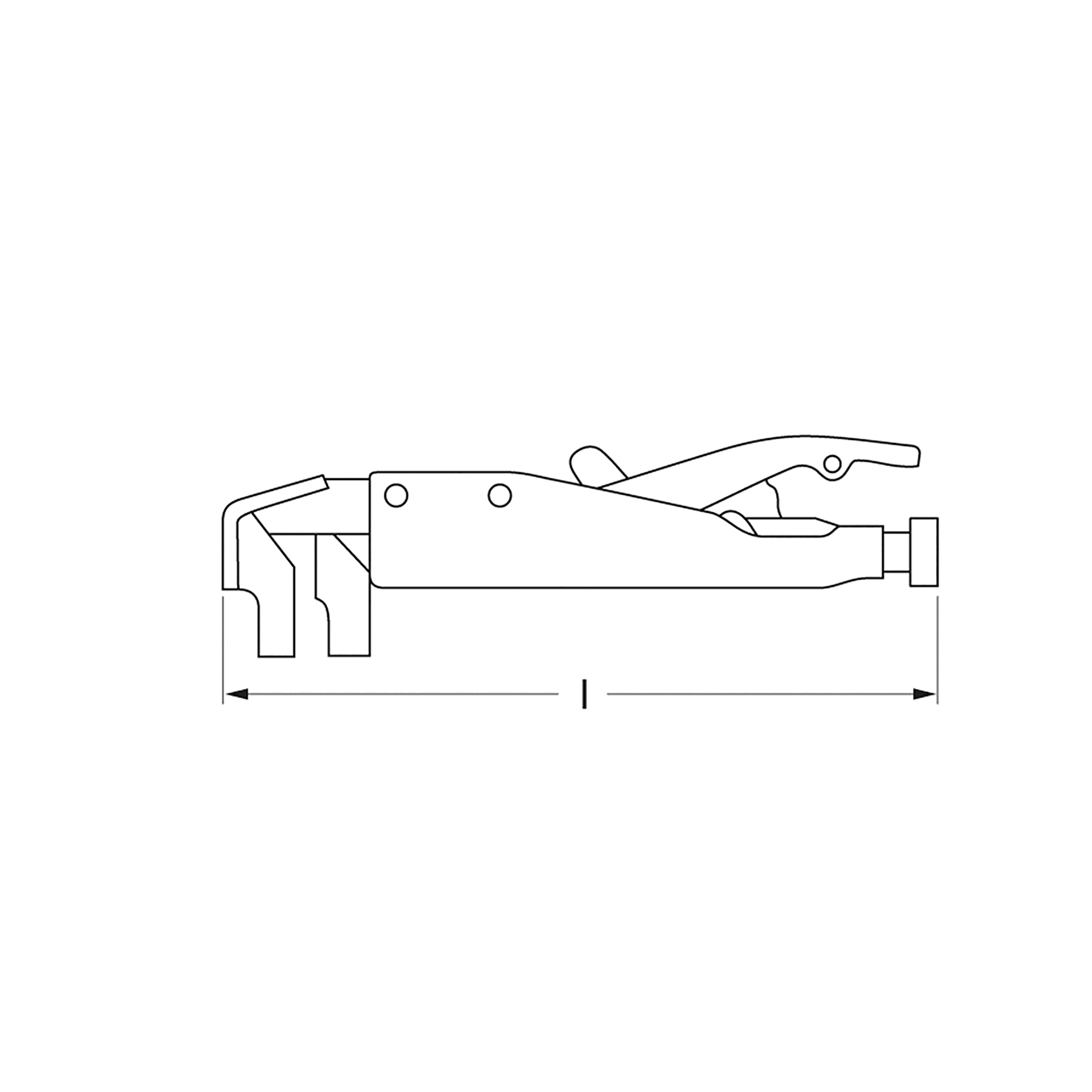 Axial-Gripzange, Typ T, 194 mm, MATADOR Art.-Nr.: 05870006
