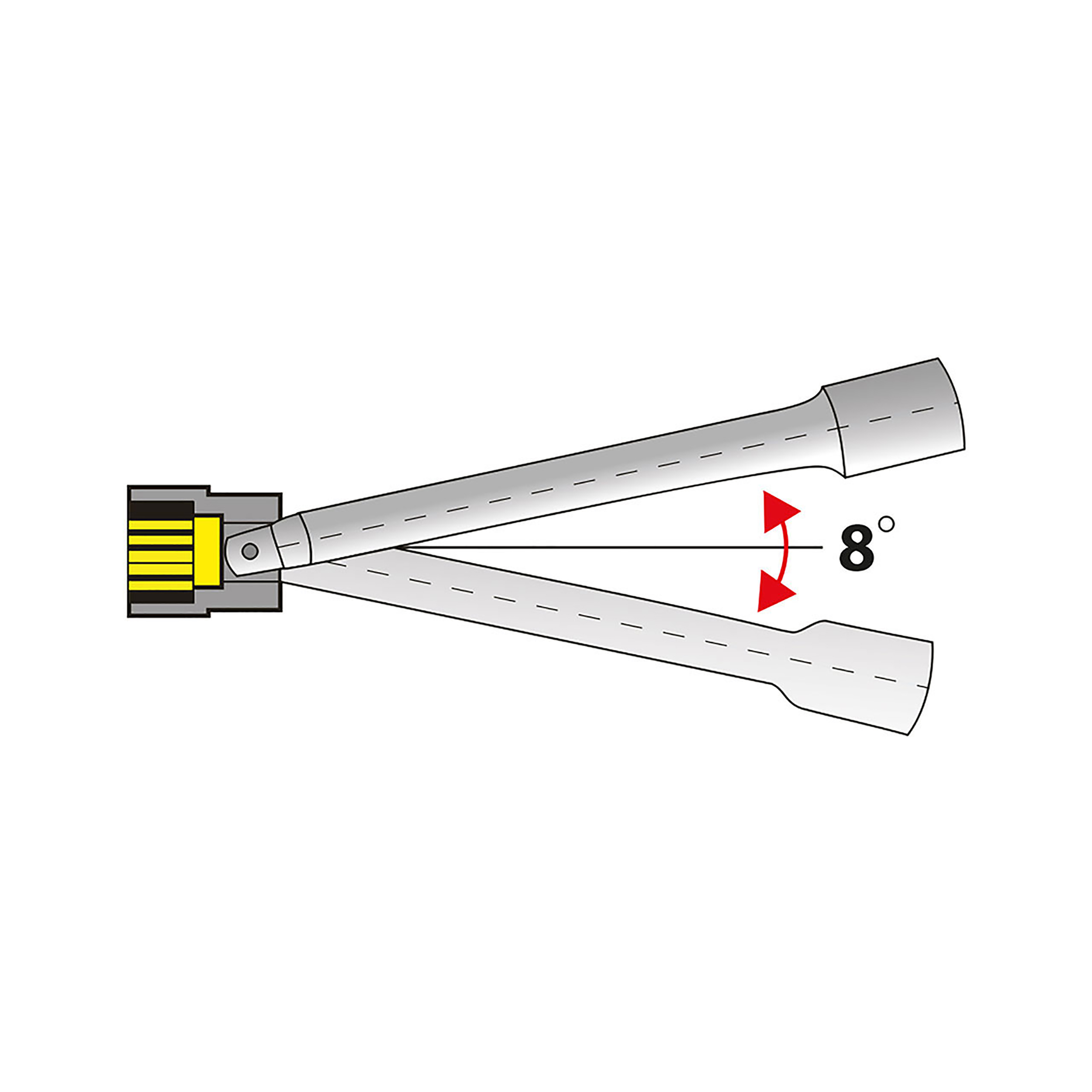 Verlängerung, schwenkbar, 12,5 mm (1/2"): 125 mm, MATADOR Art.-Code: 40660001