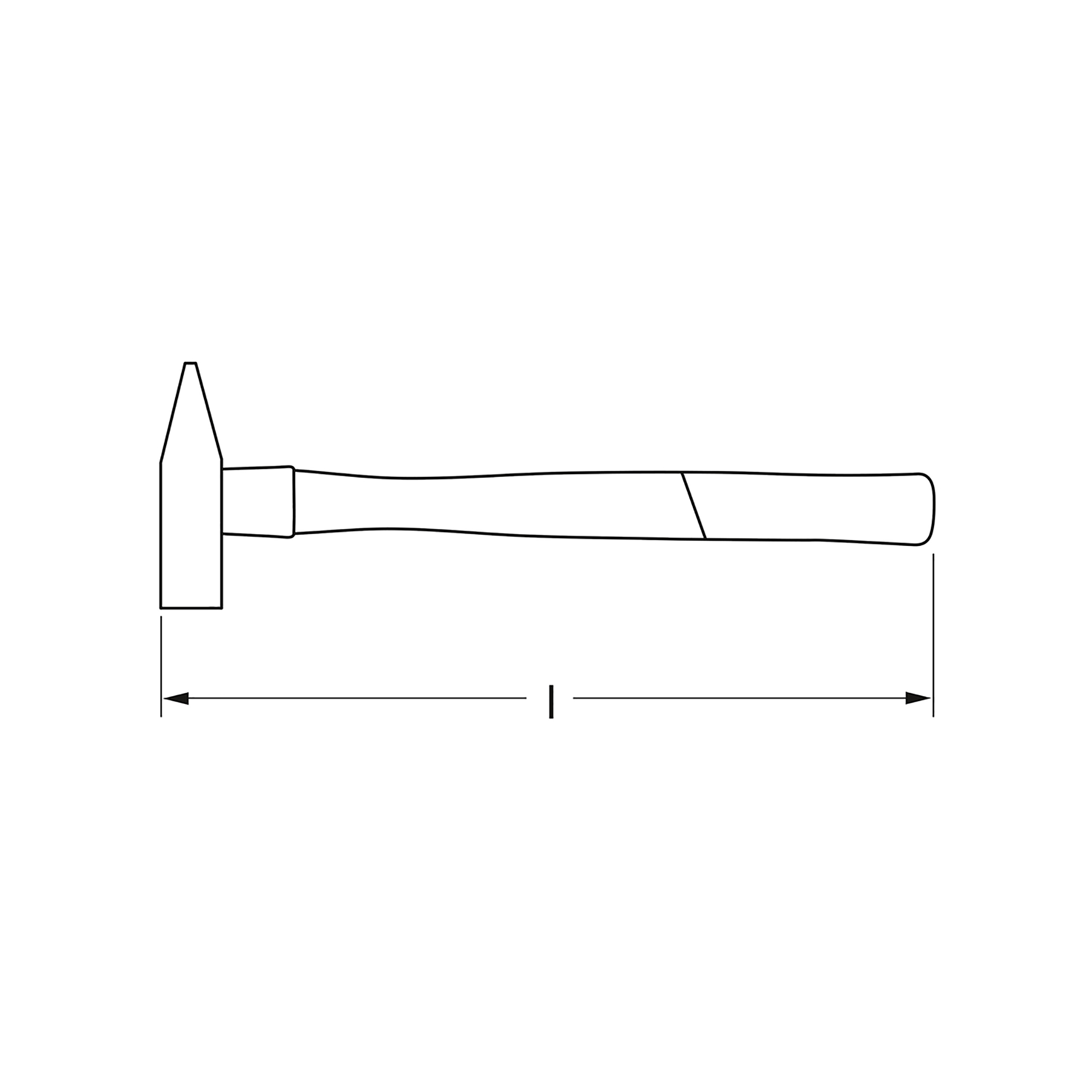 Schlosserhammer, DIN 1041, 200 g, MATADOR Art.-Code: 07050200