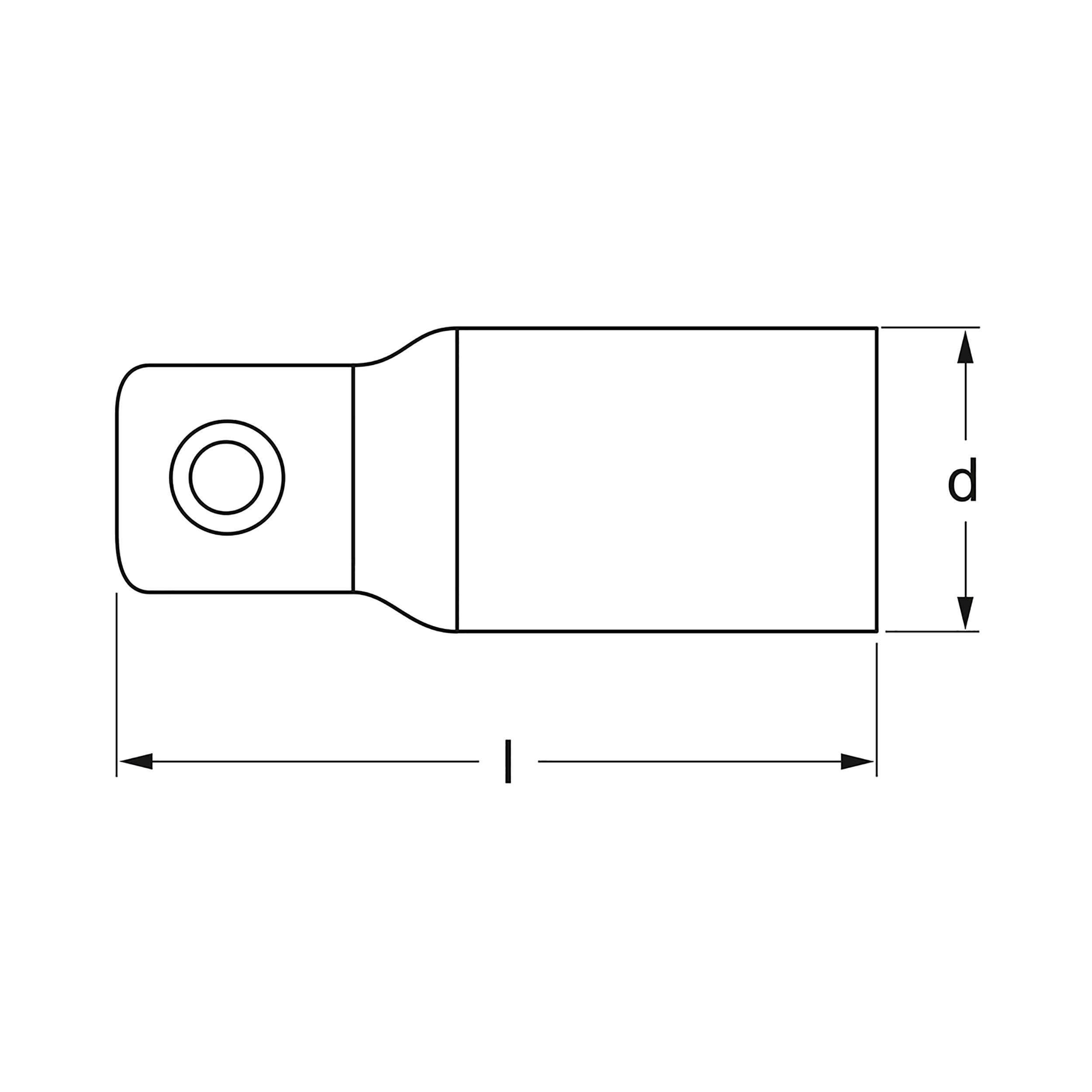 Vergrößerungsstück, F 12,5 mm (1/2") x M 20 mm (3/4"), MATADOR Art.-Code: 40830001