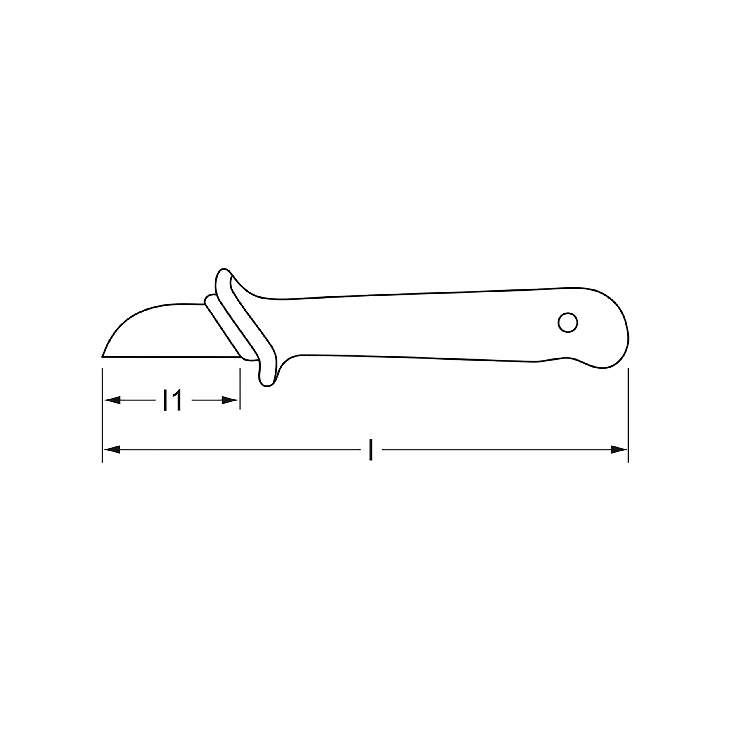 Kabelmesser, Schutzkappe, isoliert, 180 mm, MATADOR Art.-Code: 08260001