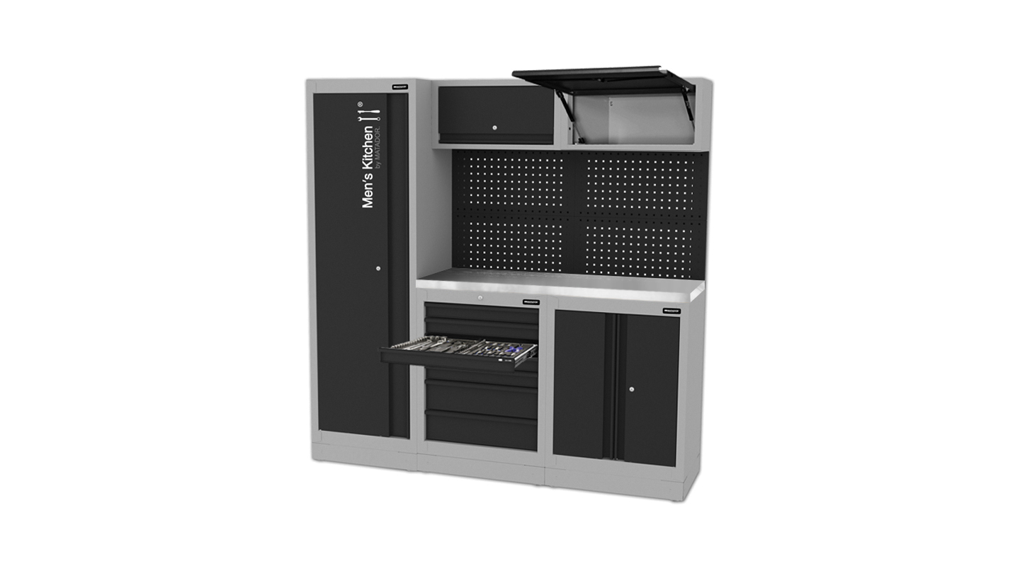 comp_3d_edelstahl Men's Kitchen: COMPACT 170-tlg. 1.956 x 1.980 mm MATADOR