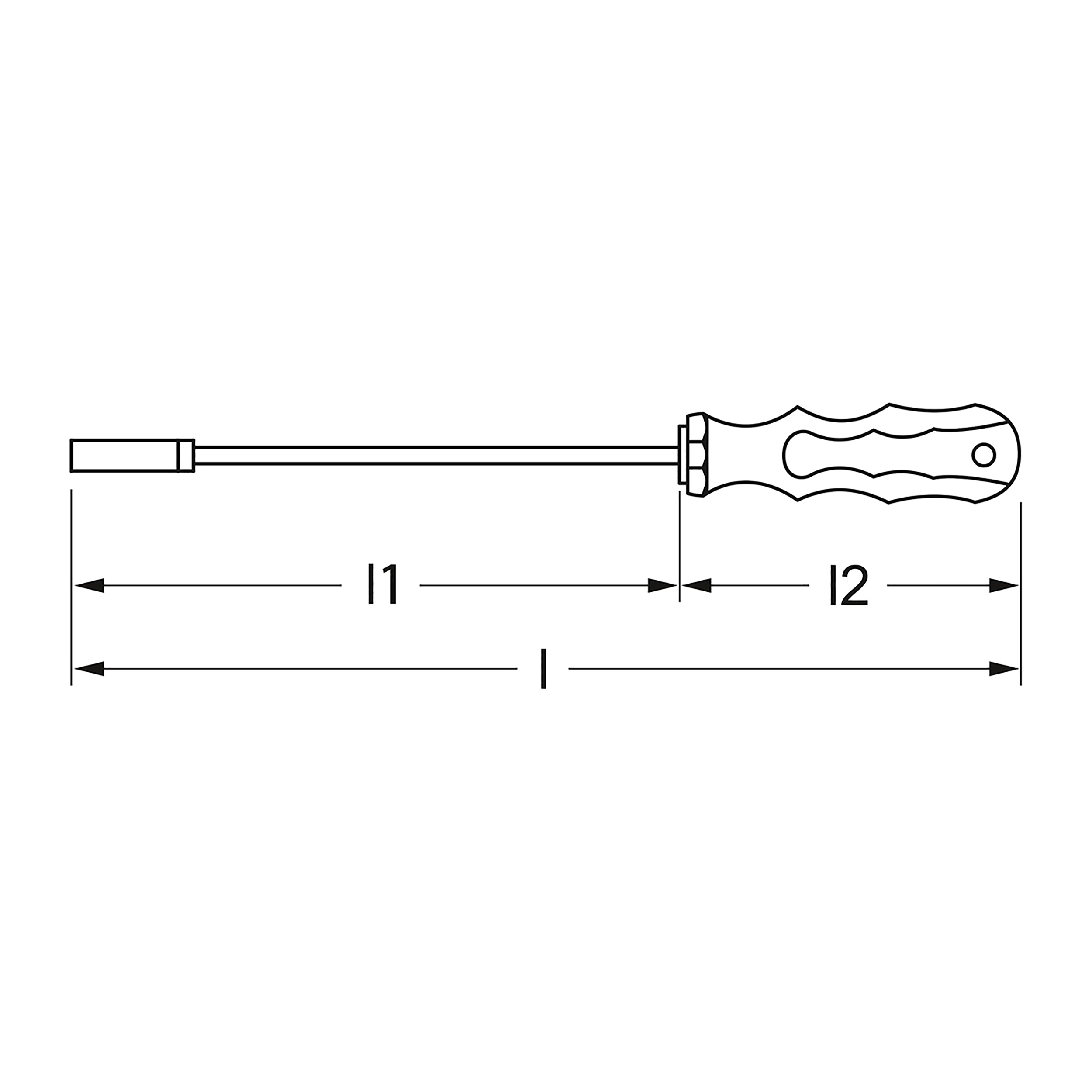 Steckschlüssel-Schraubendr., isoliert, 7x115 mm, MATADOR Art.-Code: 06701070