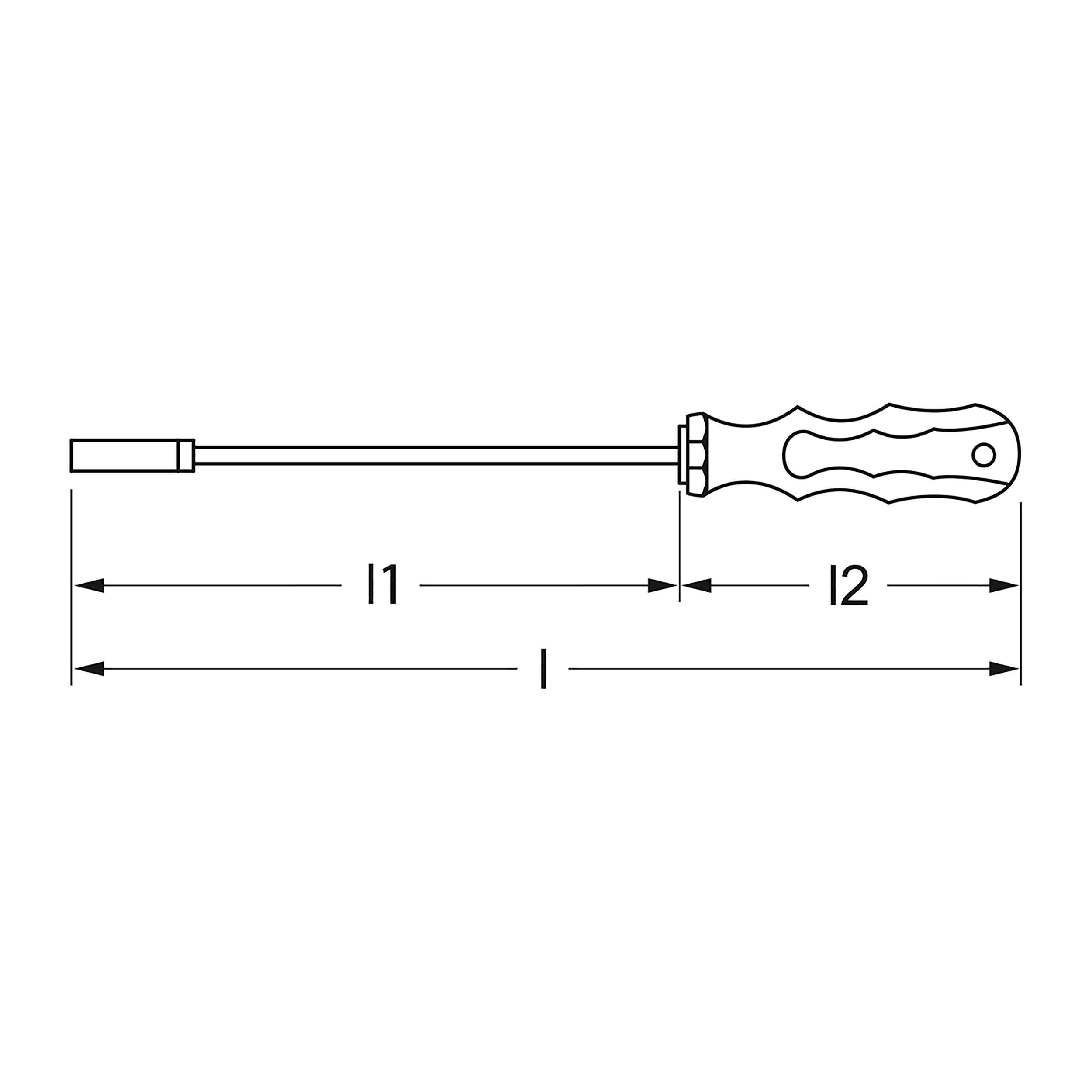 Hexagon socket spanner VDE, 9x115 mm, MATADOR item no.: 06701090