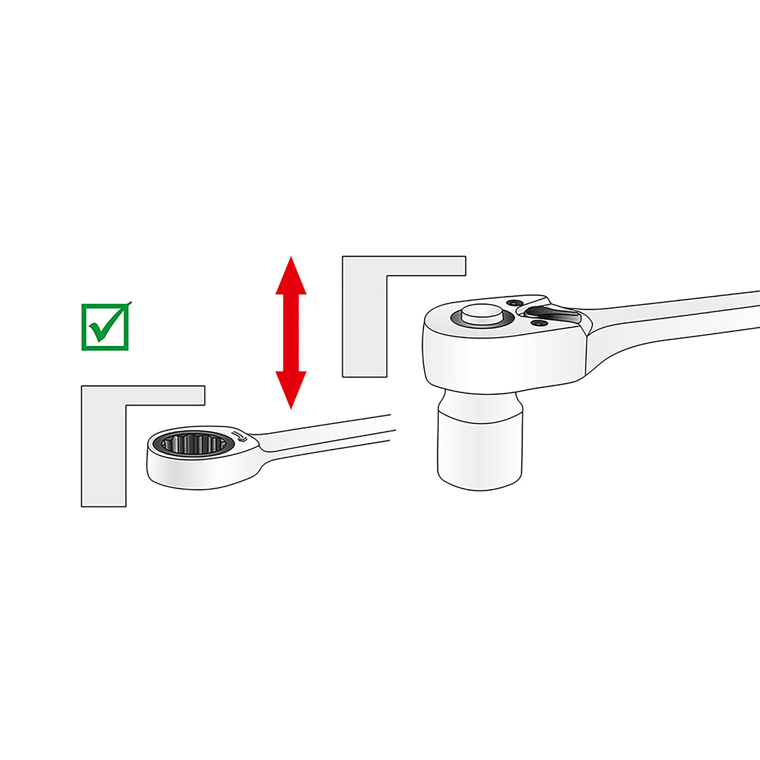 Knarren-Ringmaulschlüssel, 11 mm, 96 Nm, MATADOR Art.-Code: 01830110