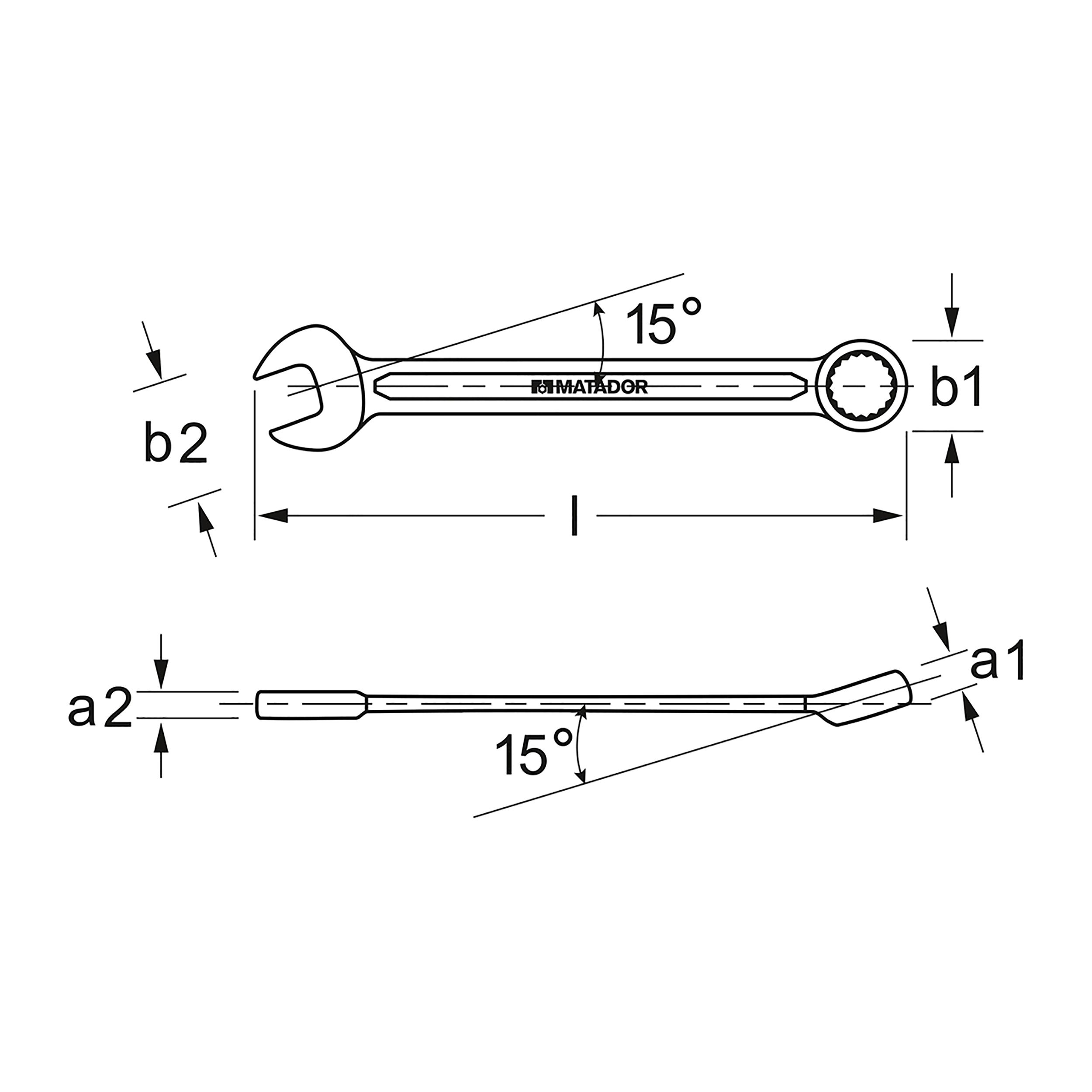 Ringmaulschlüssel, DIN 3113 A, 1" AF, MATADOR Art.-Code: 01858013