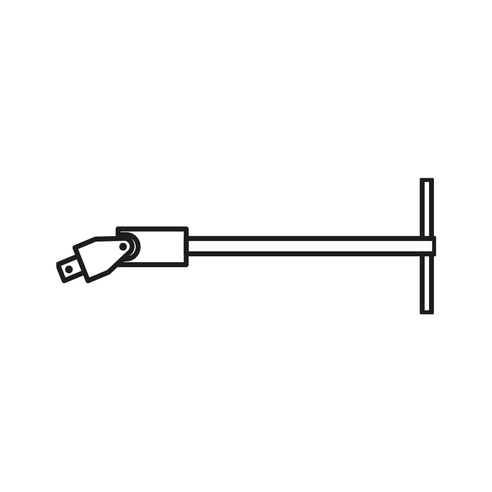 T-Griff-Verlängerung, 12,5 mm (1/2"): 500 mm, MATADOR Art.-Code: 40740001