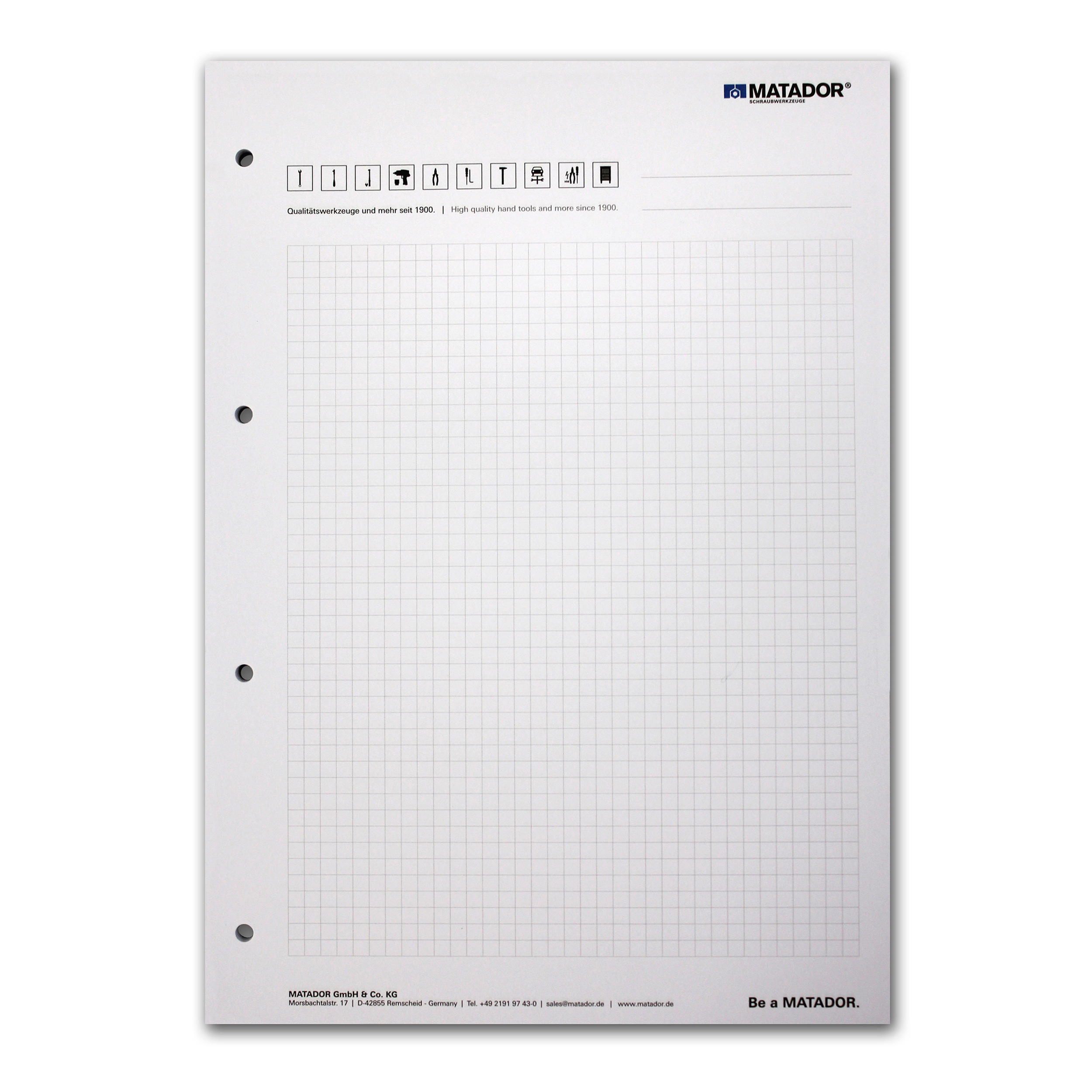 MATADOR notepad DIN A4, item no. 81910014