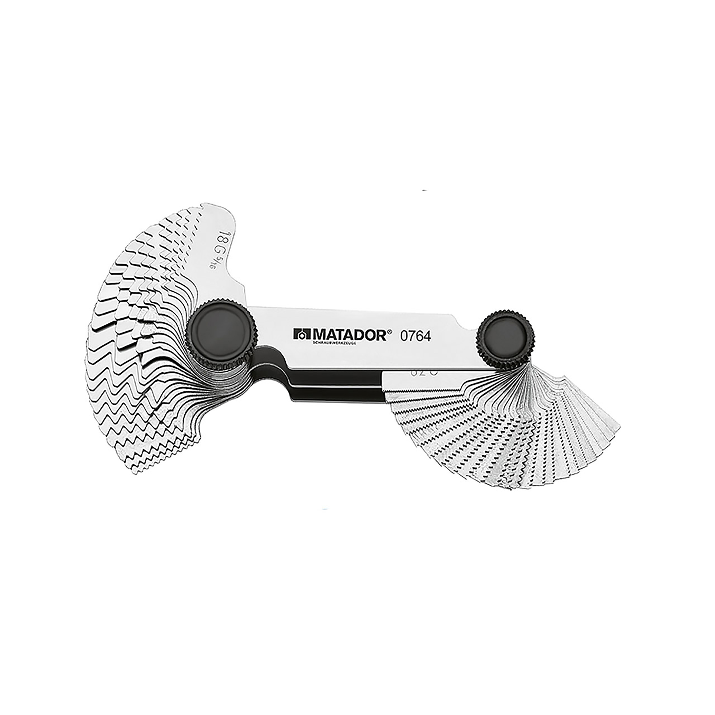 Jeu de gabarits de filetage M + W, 52 pces, 0,25-6 + 4-62 mm, MATADOR Code d'art. : 07640003