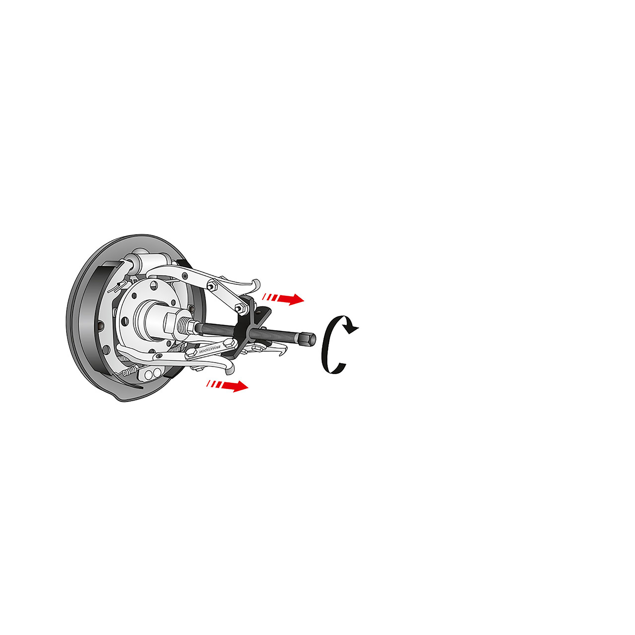 Puller, universal, 3-arm, MATADOR item no. 07250021