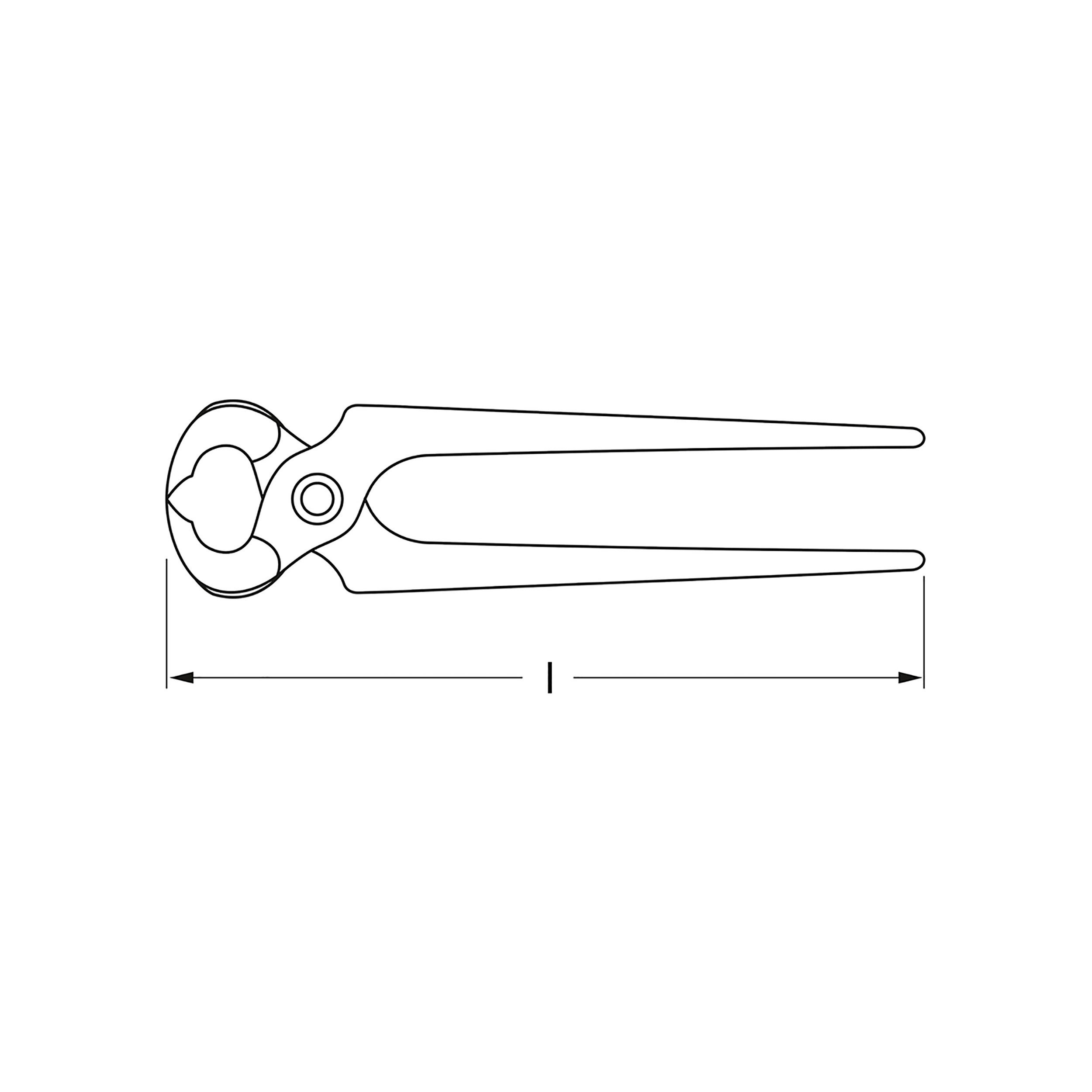 Pincers, DIN ISO 9243, 210 mm (8.1/4"), MATADOR item no.: 05450210