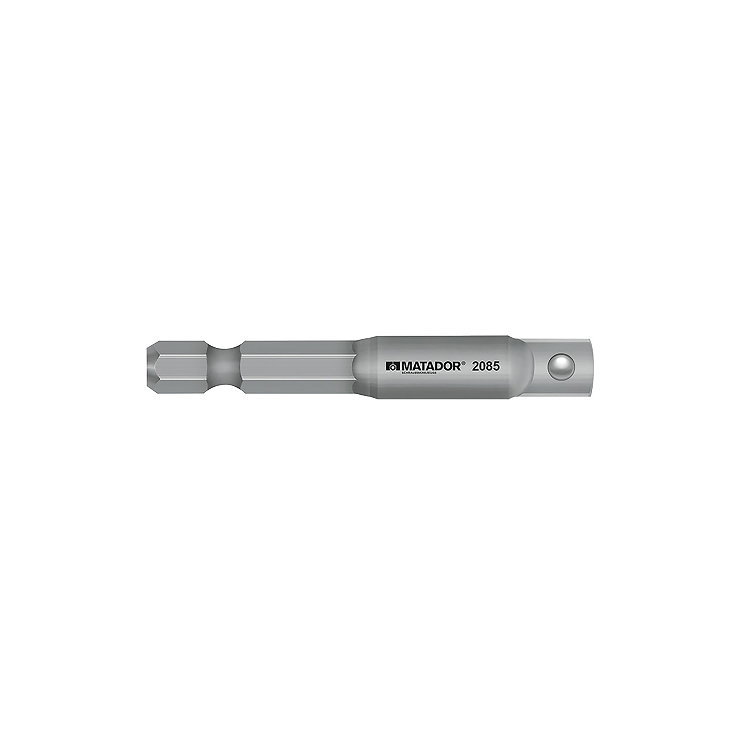 Adapter für Bohrmaschine, M 6,3 mm (1/4") x M 6,3 mm (1/4") , MATADOR Art.-Code: 20850001