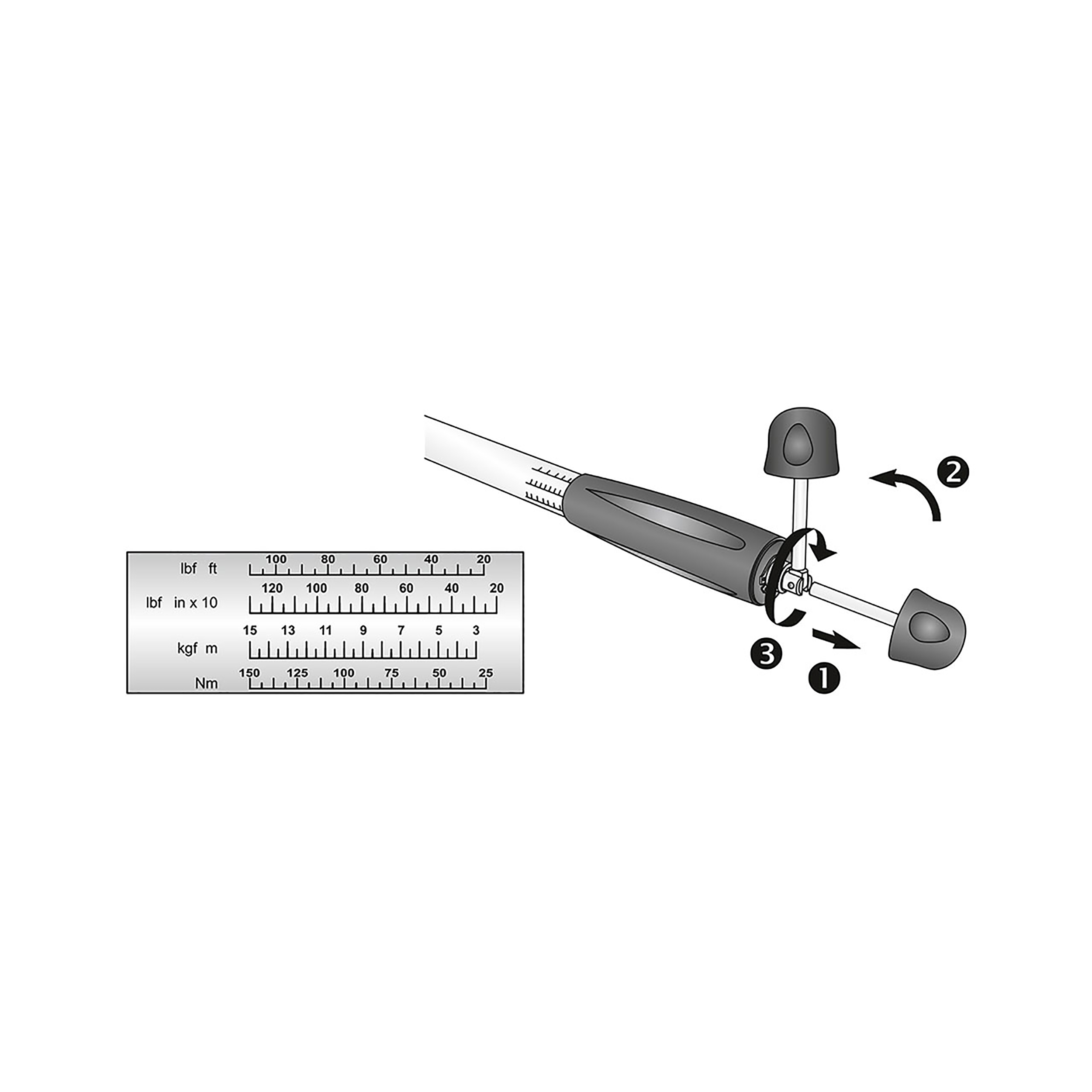 Torque spanner MULTITOUCH, 3/4": 140-800 Nm, MATADOR item no.: 61740060