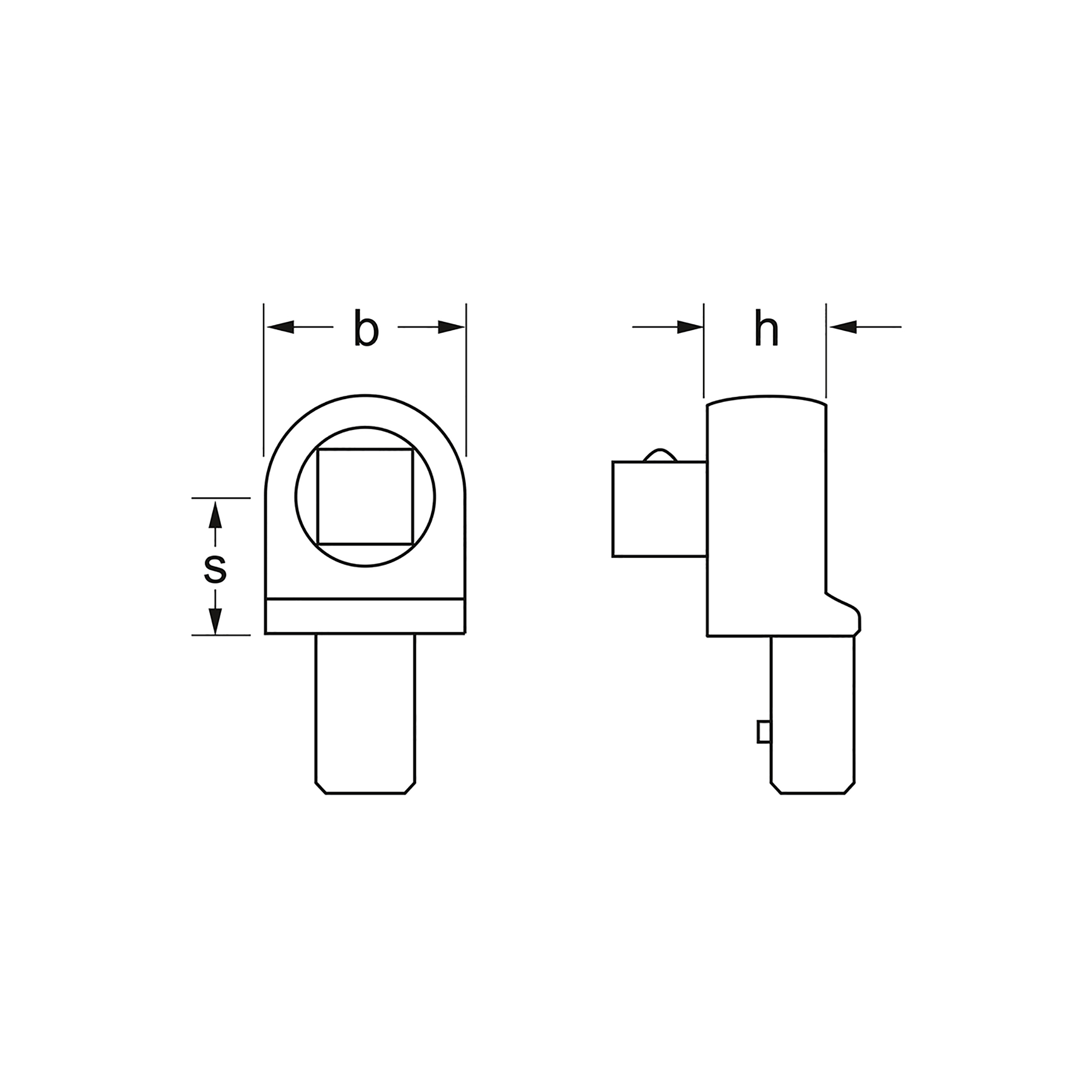 Einsteck-Vierkant, 14x18 mm: 20 mm (3/4"), MATADOR Art.-Code: 61880005