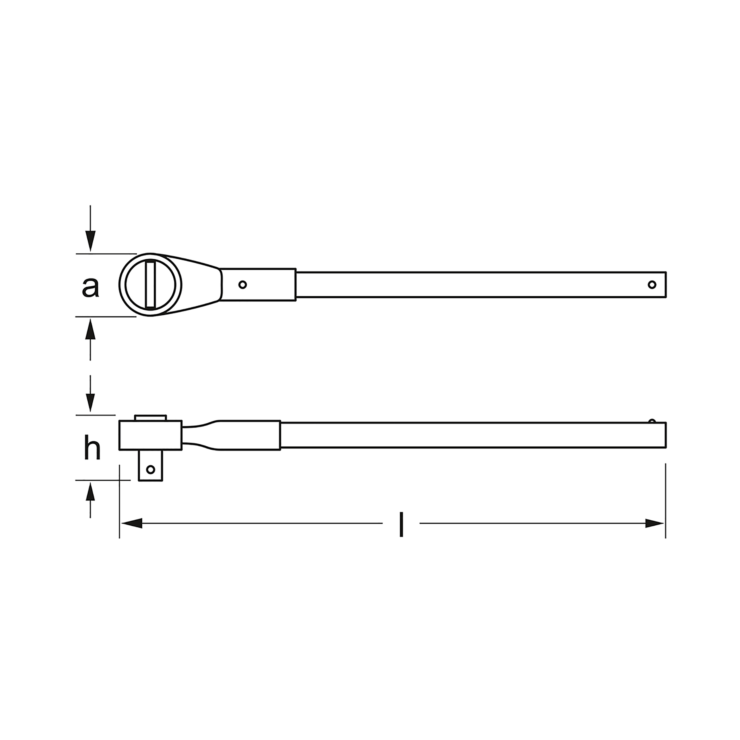 Umschaltknarre, 25 mm (1"), MATADOR Art.-Code: 60600001
