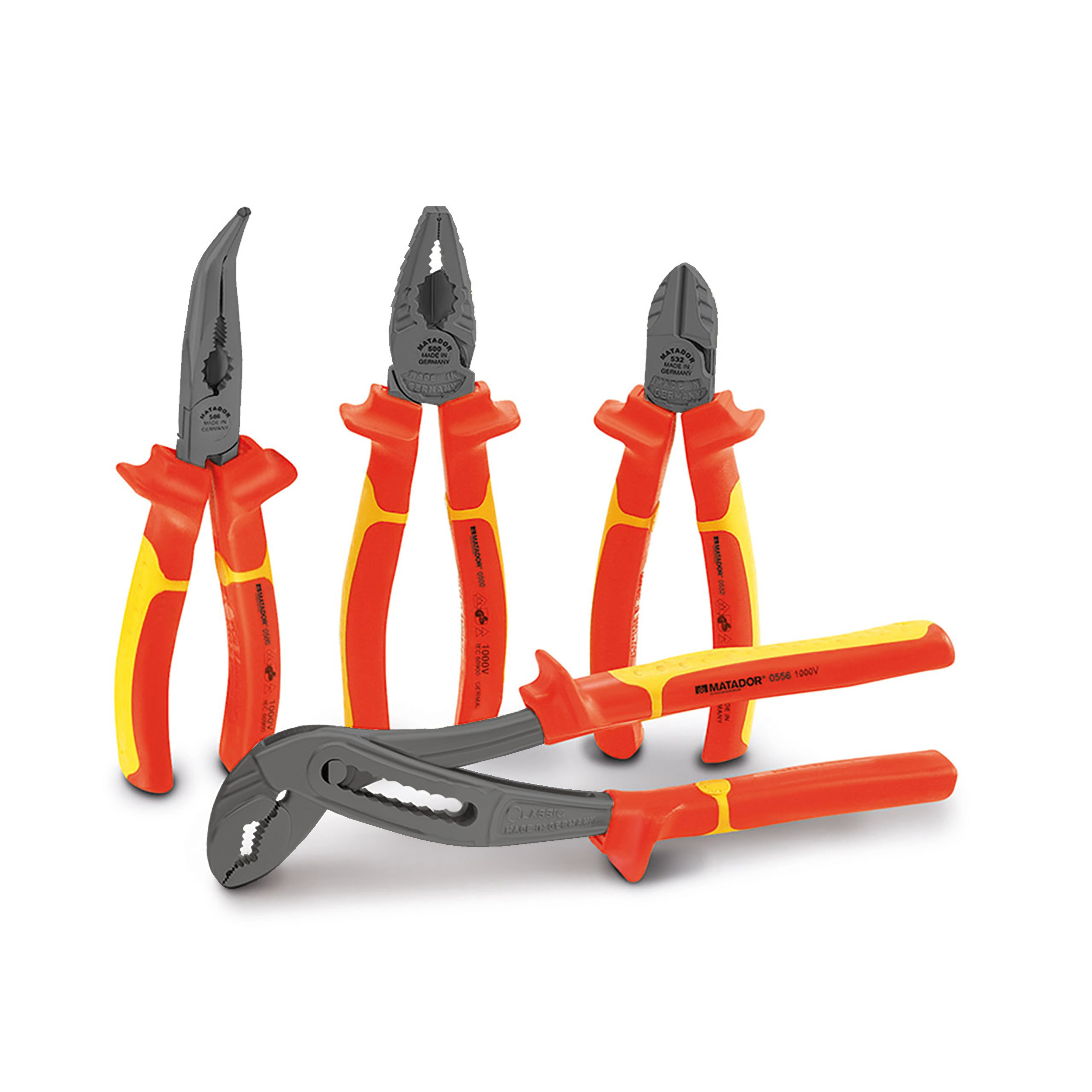 VDE Zangen-Satz, 4-tlg., MATADOR Art.-Code: 05011402