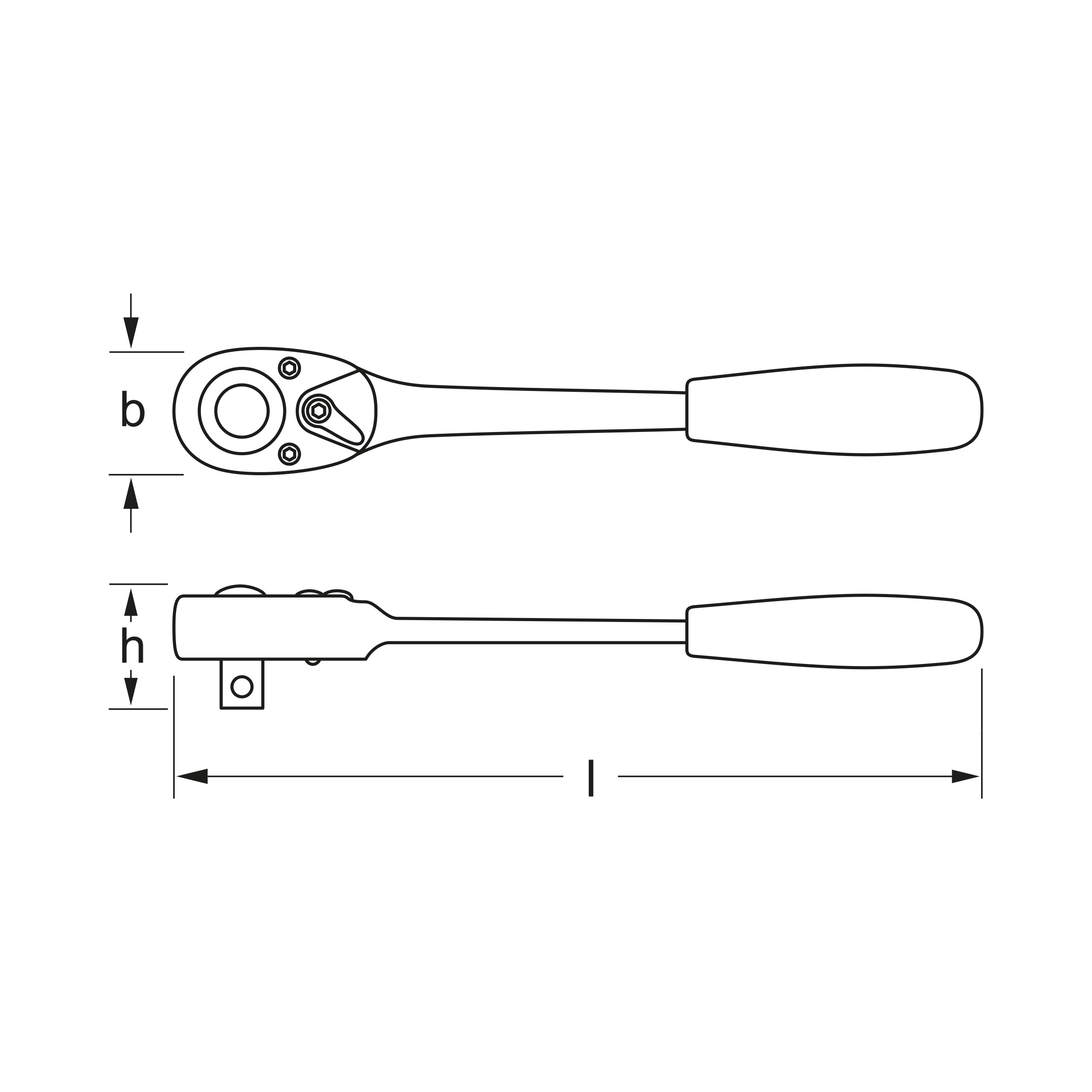 Grzechotka odwracalna, izolowana, 12,5 mm (1/2"), MATADOR kod artykułu: 41610001