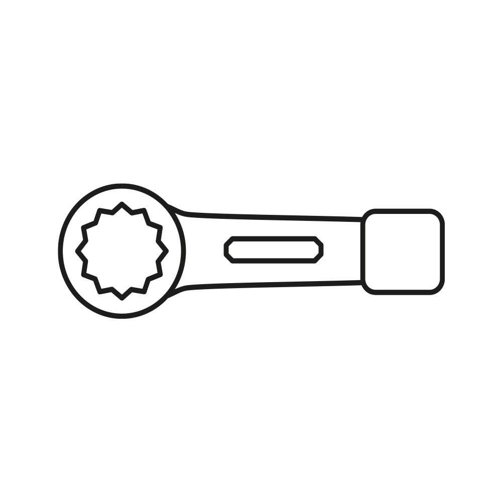 Schlag-Ringschlüssel, DIN 7444, 95 mm, MATADOR Art.-Code: 02700950