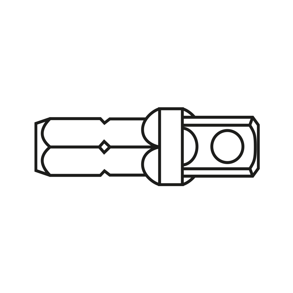 Bit-Adapter, M 6,3 mm (1/4") x M 6,3 mm (1/4"), MATADOR Art.-Code: 20840002