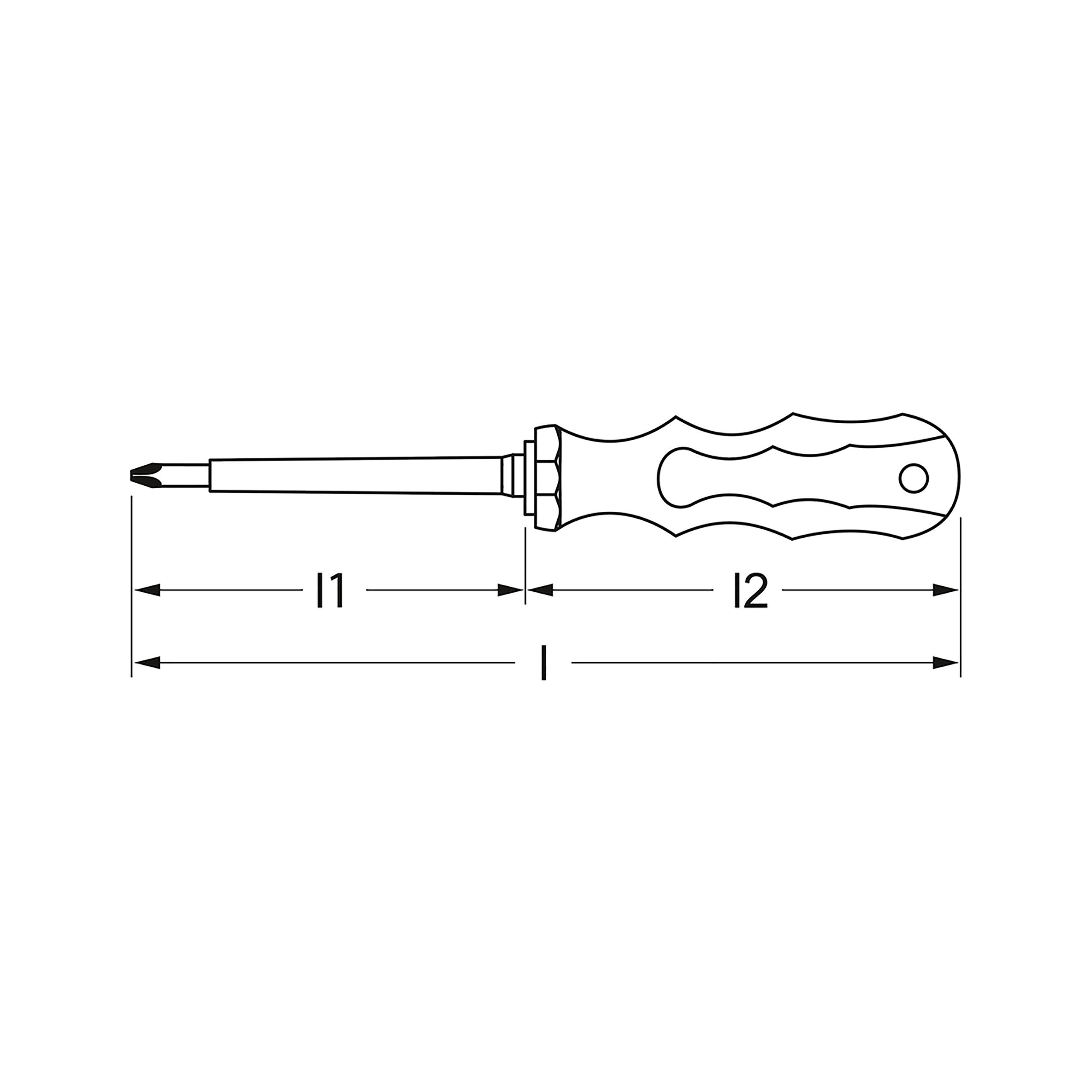 VDE Schraubendreher, 2K, Kreuzschlitz, PH 0x60 mm, MATADOR Art.-Code: 06560000