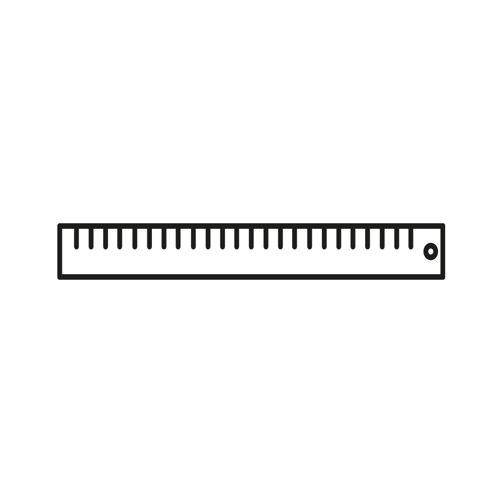 Steel rule, rigid, double scale, 300x30x1 mm, MATADOR item no.: 07982030