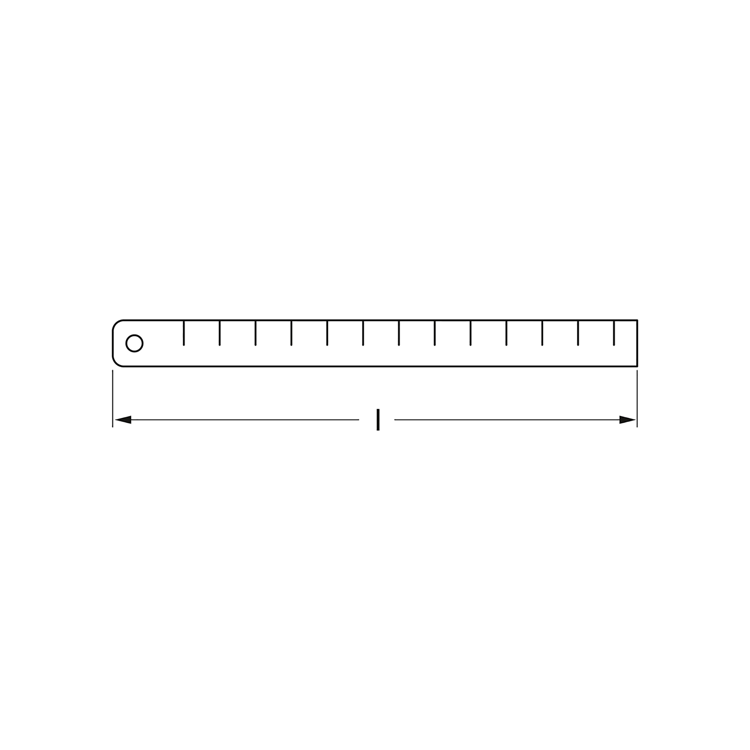 Righello in acciaio, rigido, con doppia scala, 300x30x1 mm, codice articolo MATADOR: 07982030