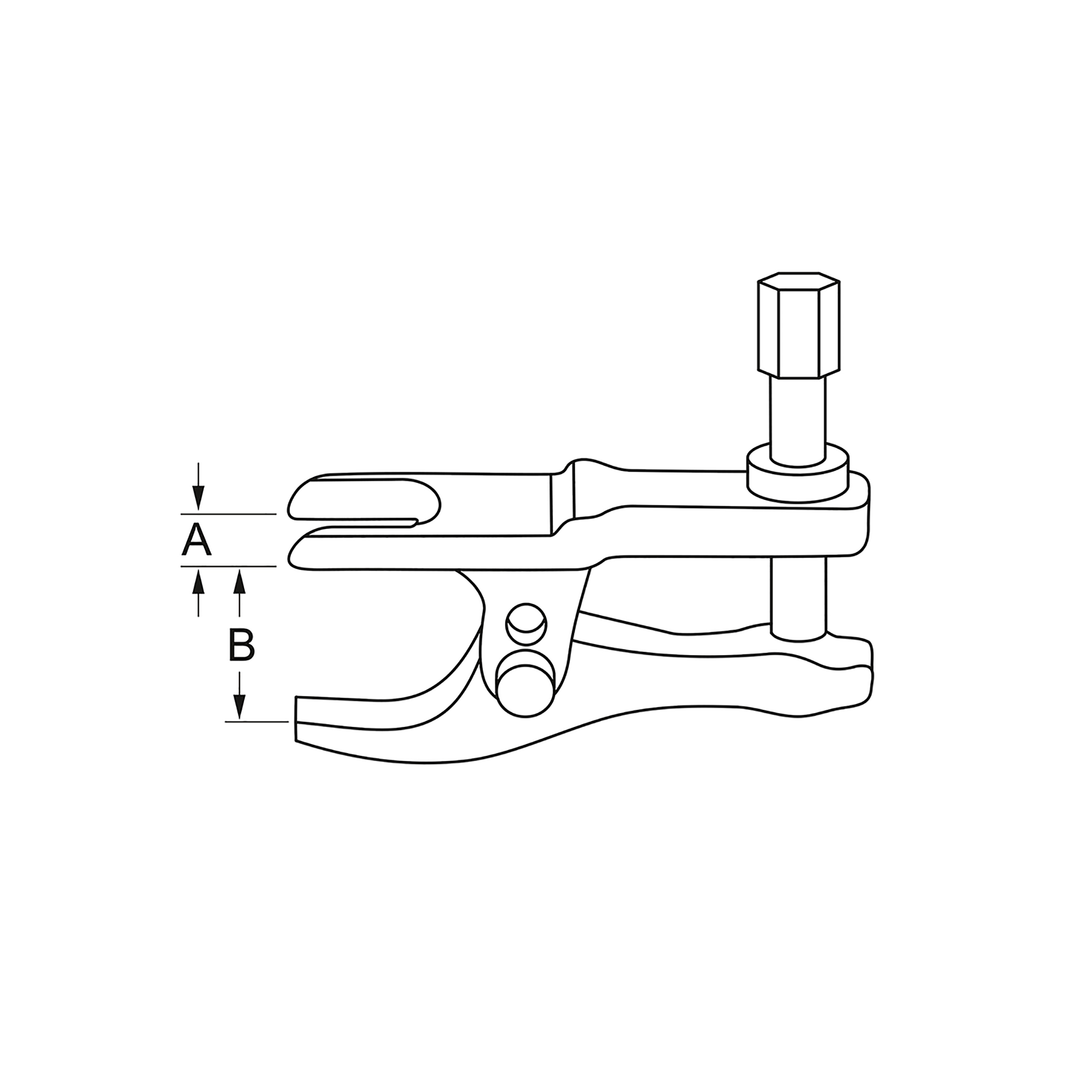 Universal ball joint extractor, 24 mm, MATADOR item no.: 07310002