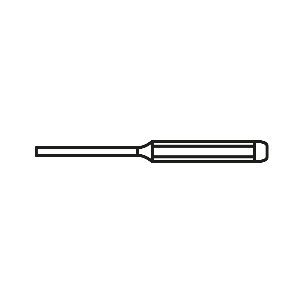 Pin punch set, 6 pcs, DIN 6450, form C, MATADOR item no. 07189160