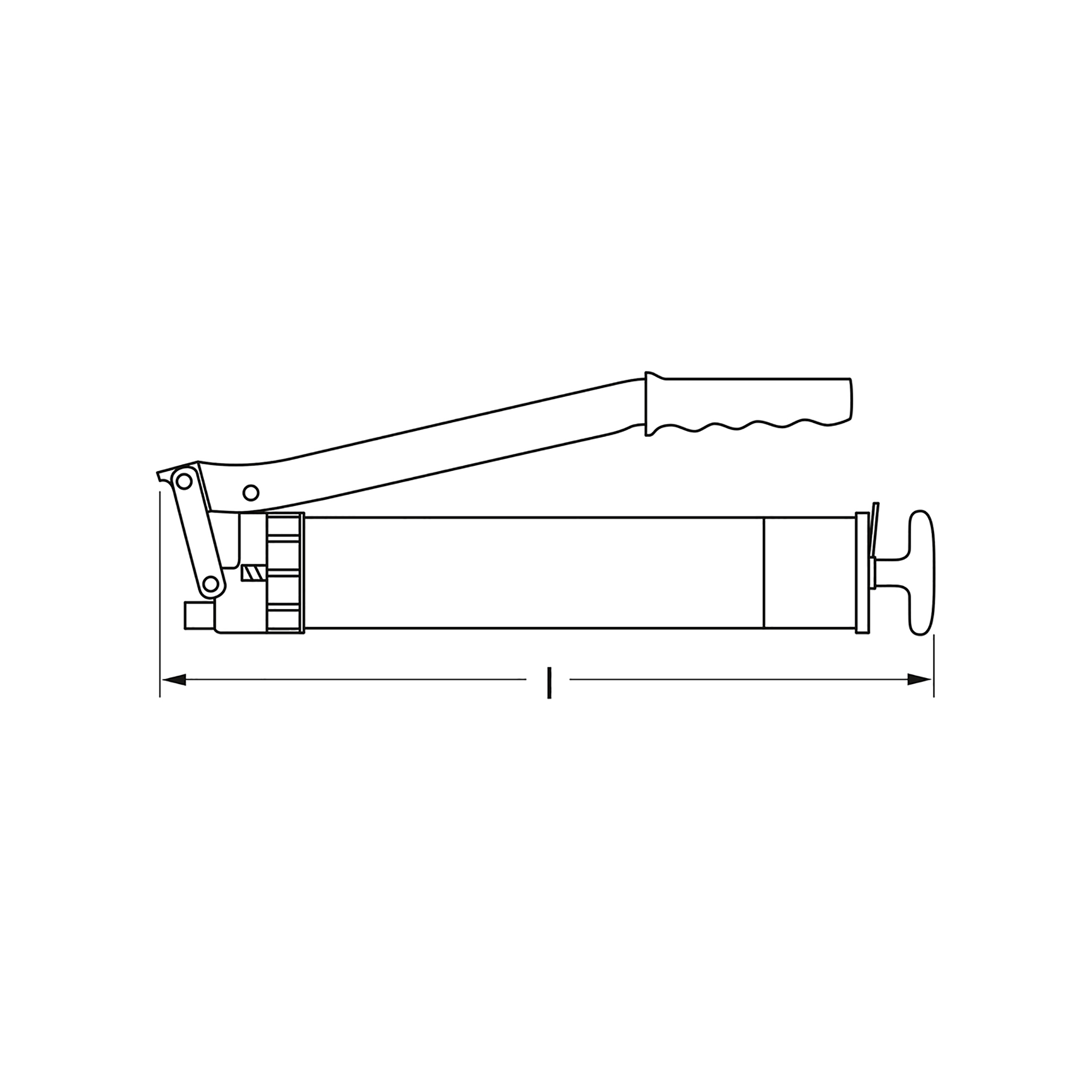 Handhebelfettpresse, komplett, 500 cm³, MATADOR Art.-Code: 07940005