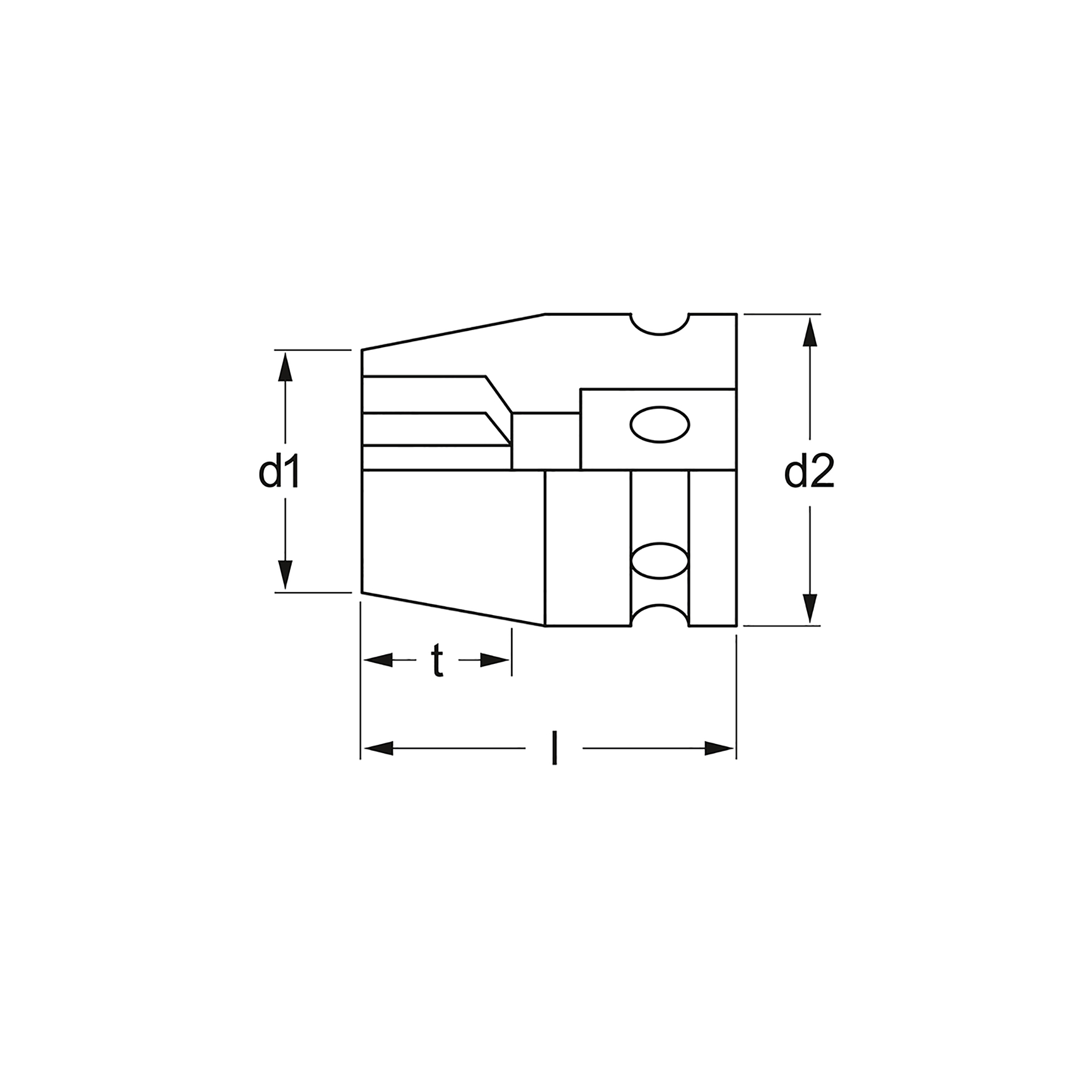 Kraft-Steckschlüssel-Einsatz, 6-kt., 12,5 mm (1/2"): 33 mm, MATADOR Art.-Code: 74750330