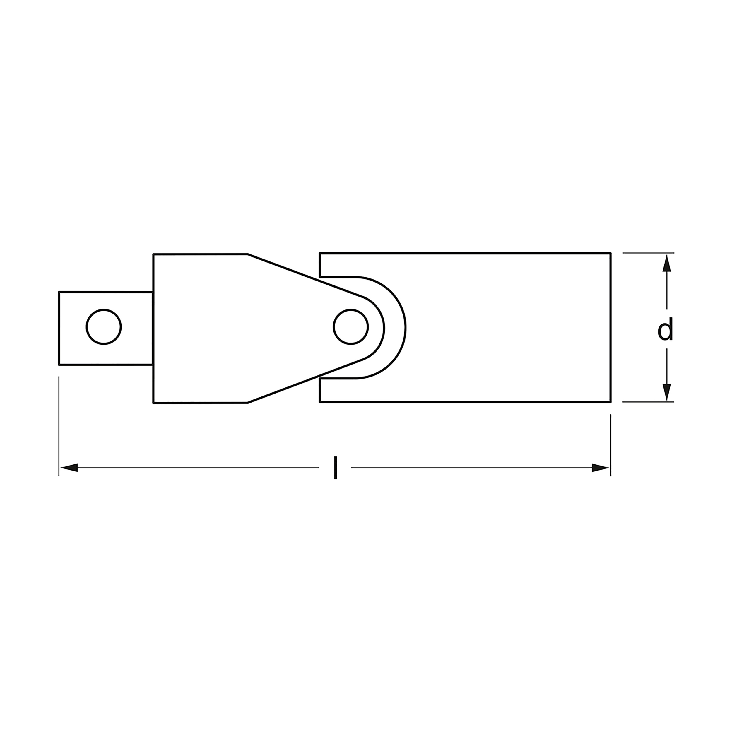 Cardan joint, 1/2", MATADOR item no.: 40680001