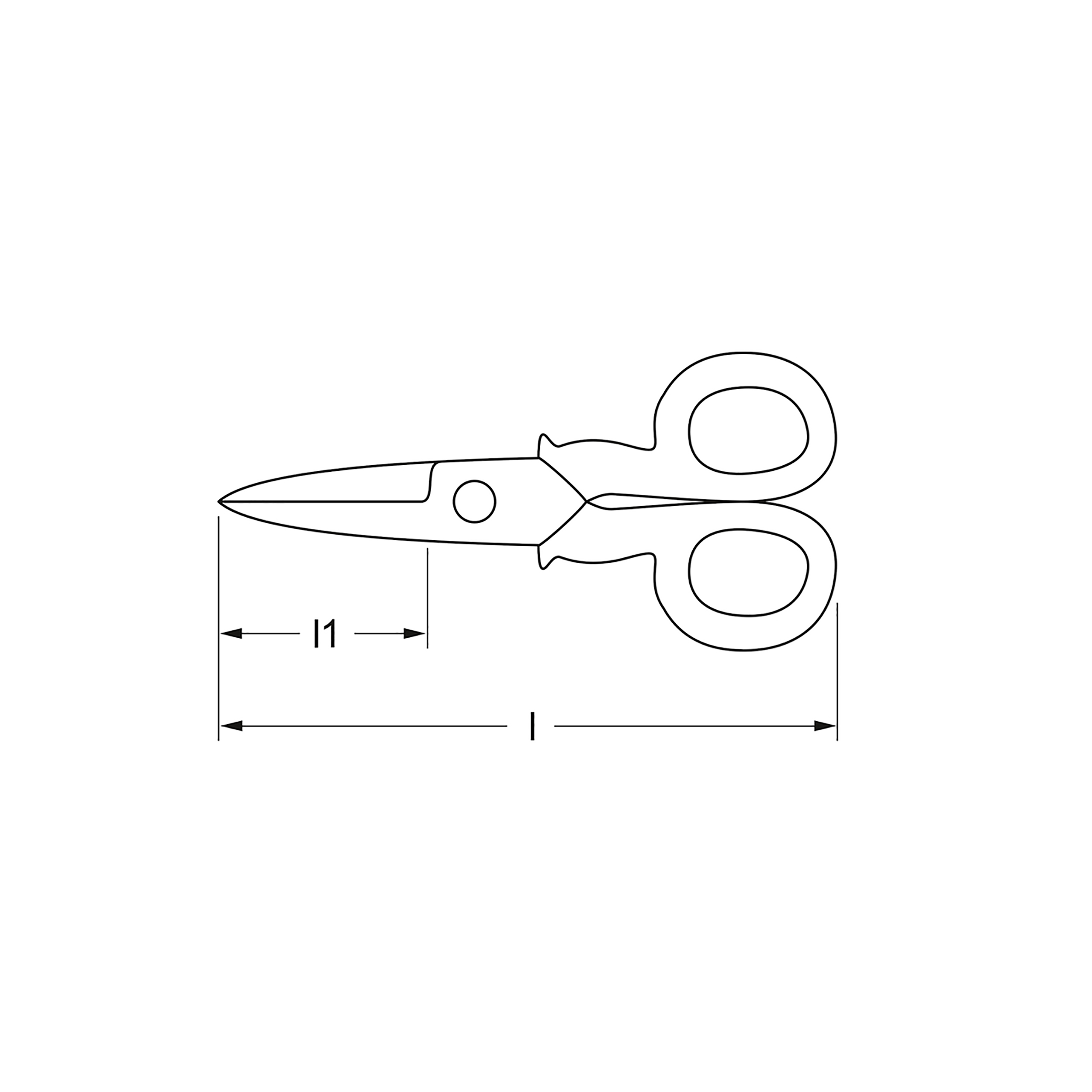 Telefon- und Kabelschere, 140 mm, MATADOR Art.-Code: 07440001