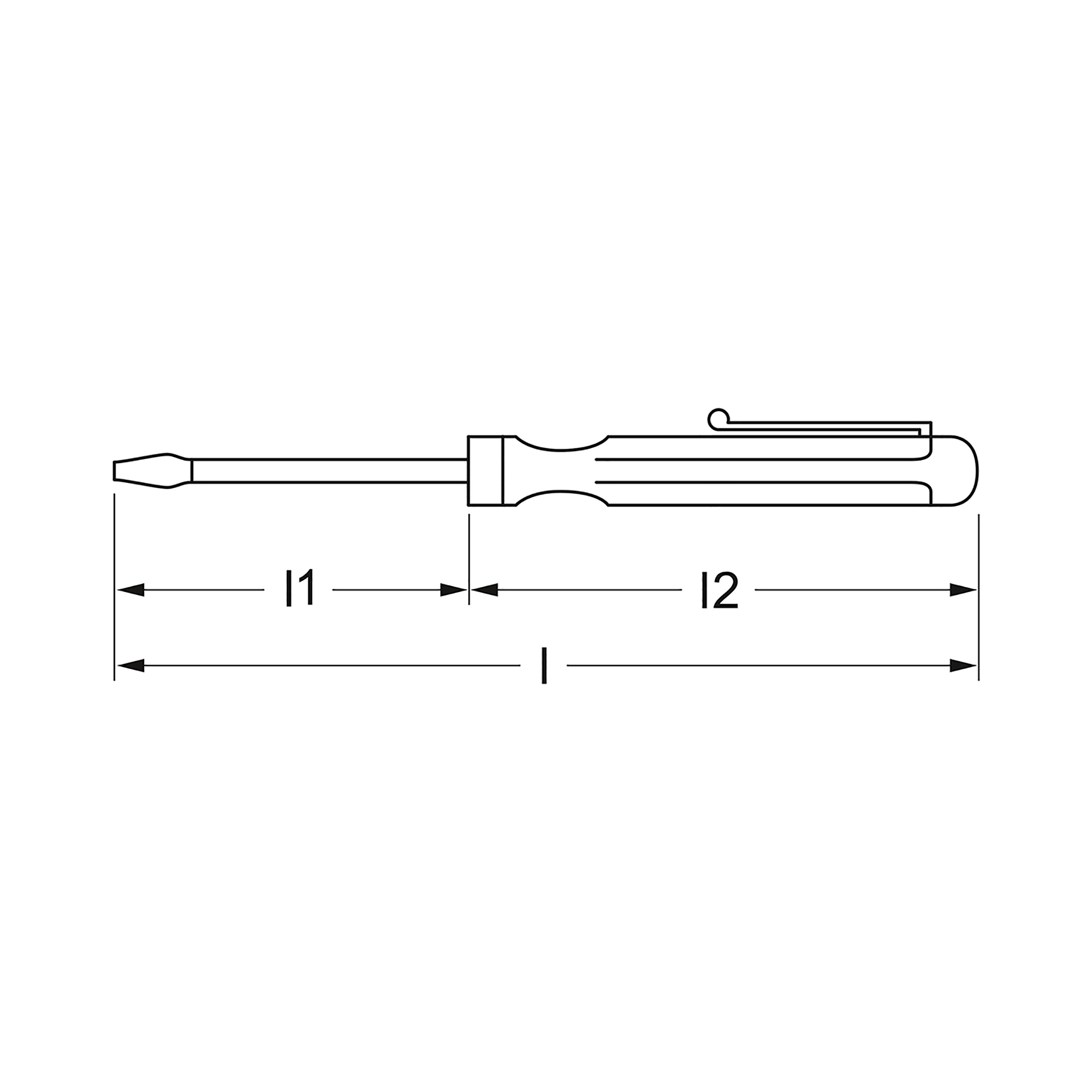 Spannungsprüfer VDE, 0,5x3x65 mm, MATADOR Art.-Nr.: 06350530