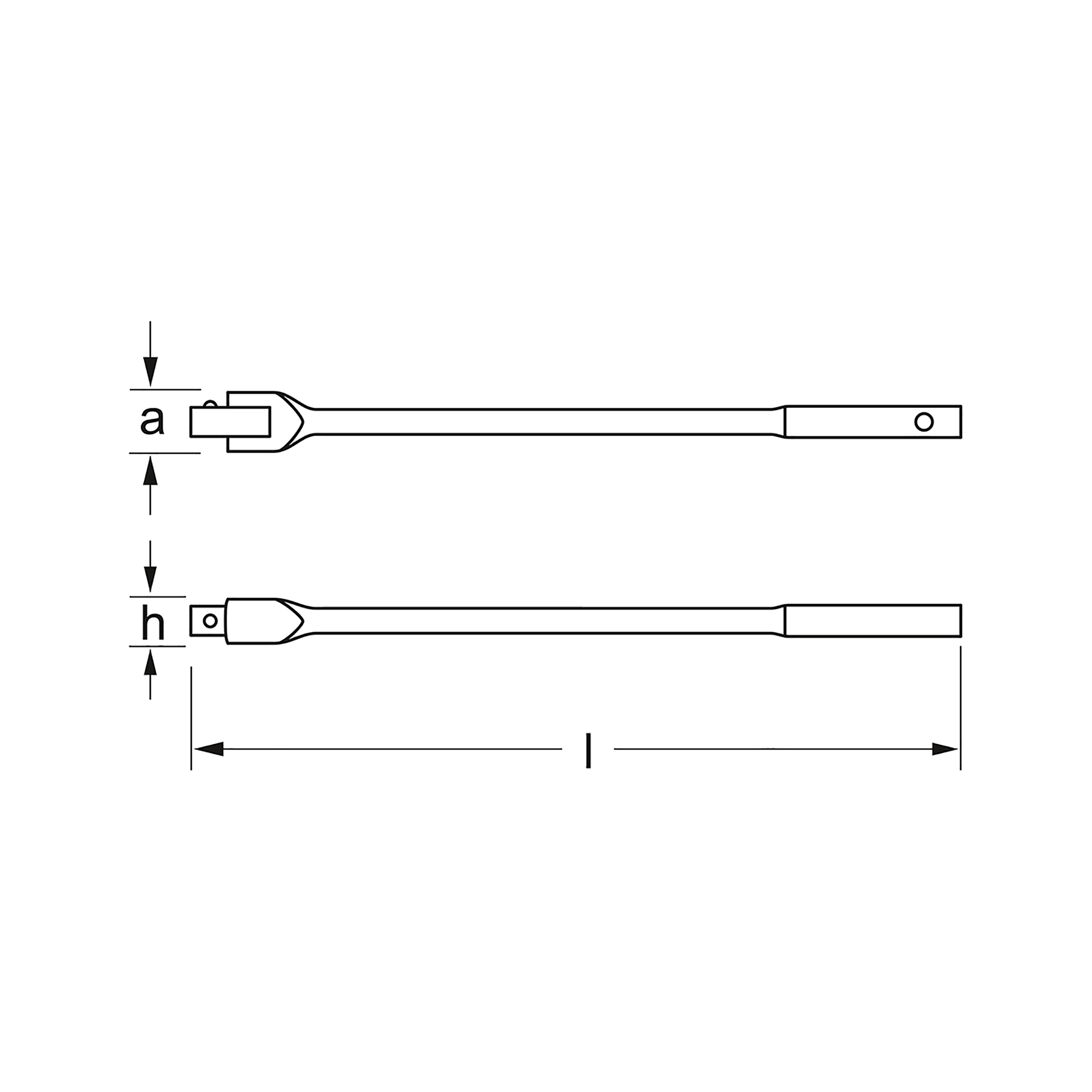 Articulated handle, 1/2", MATADOR item no.: 40720001