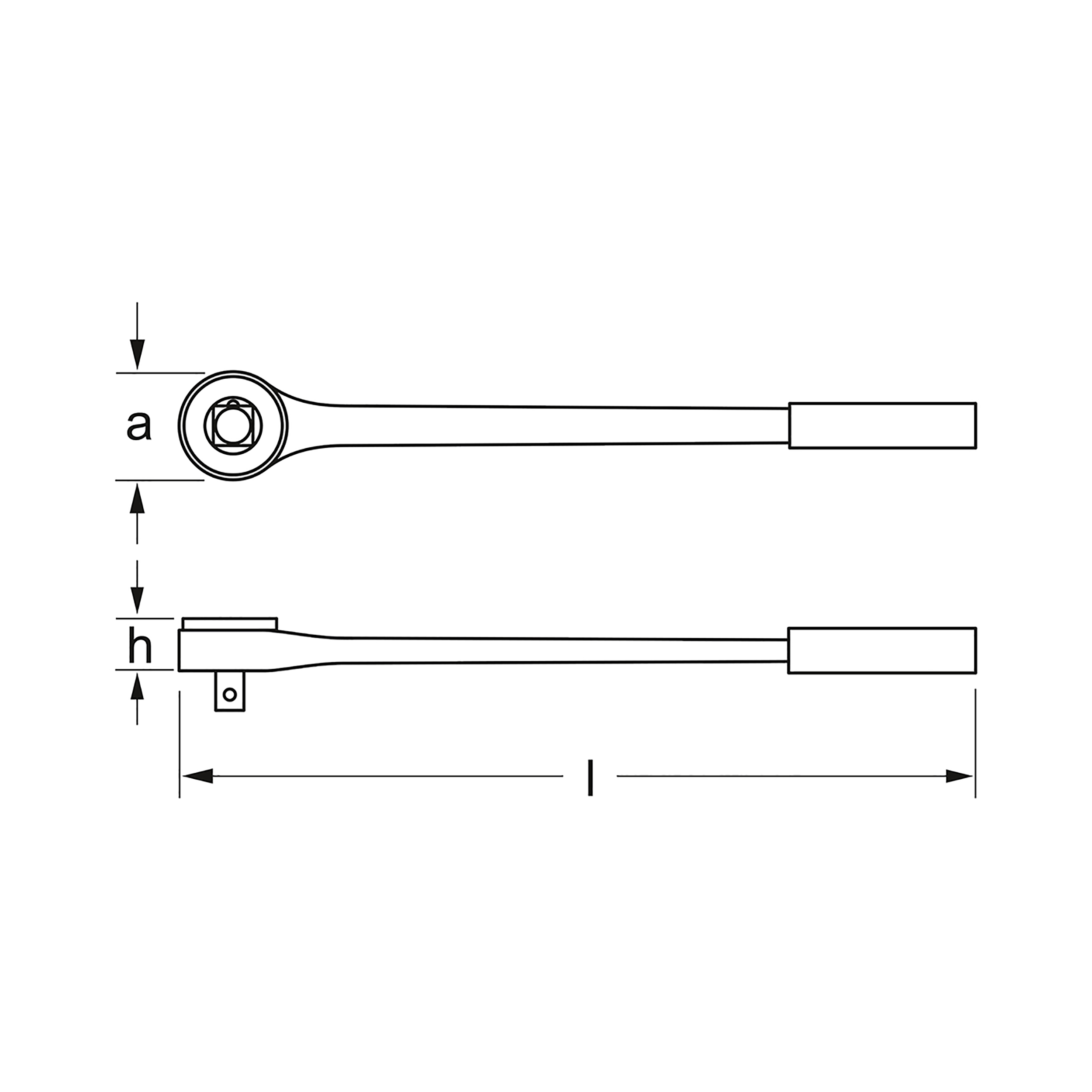 Fine-toothed Reversible Ratchet 20 mm (3/4"), MATADOR 50600001