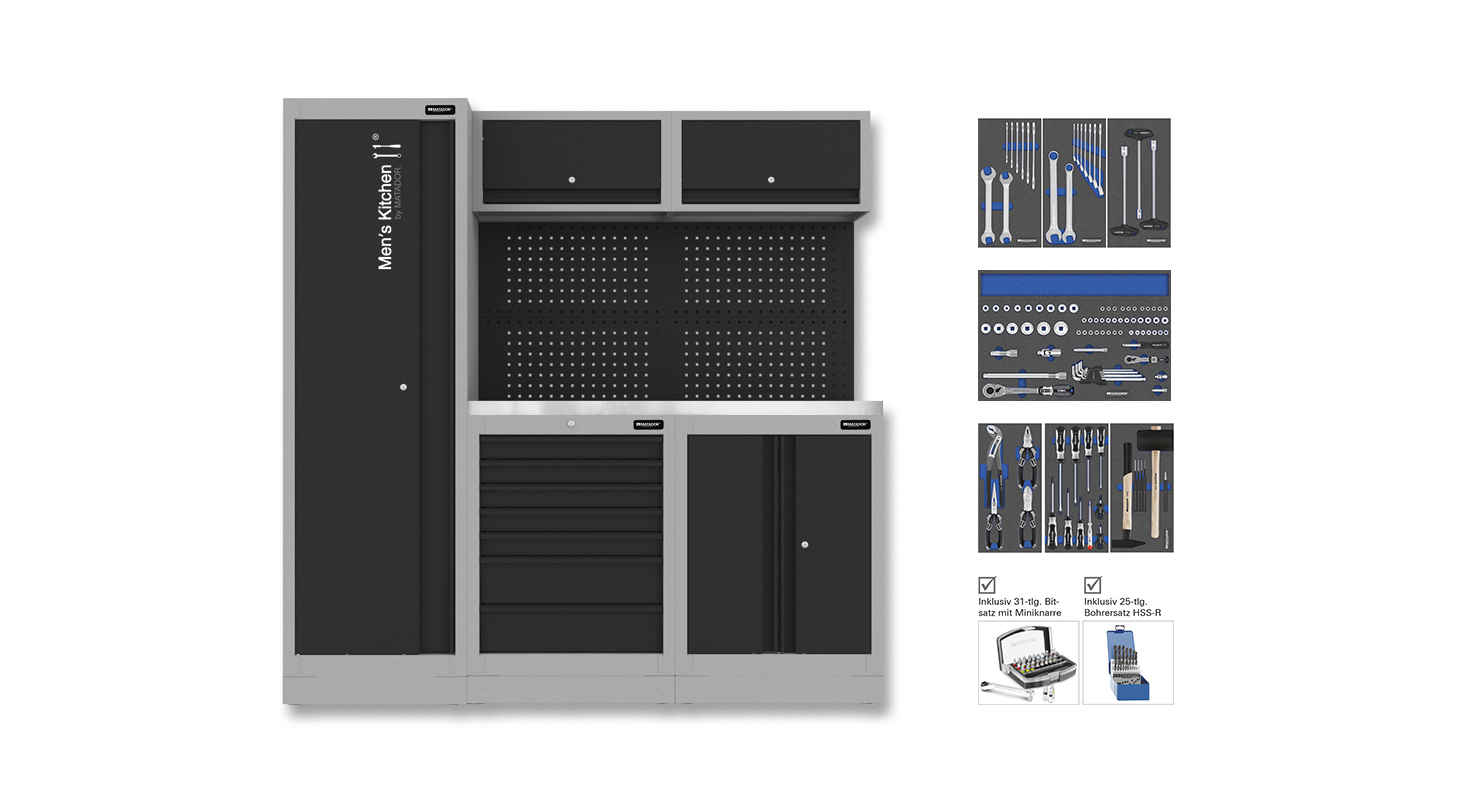 8152_0011_27yjS8tX8oAuXl Men's Kitchen: COMPACT 170-tlg. 1.956 x 1.980 mm MATADOR